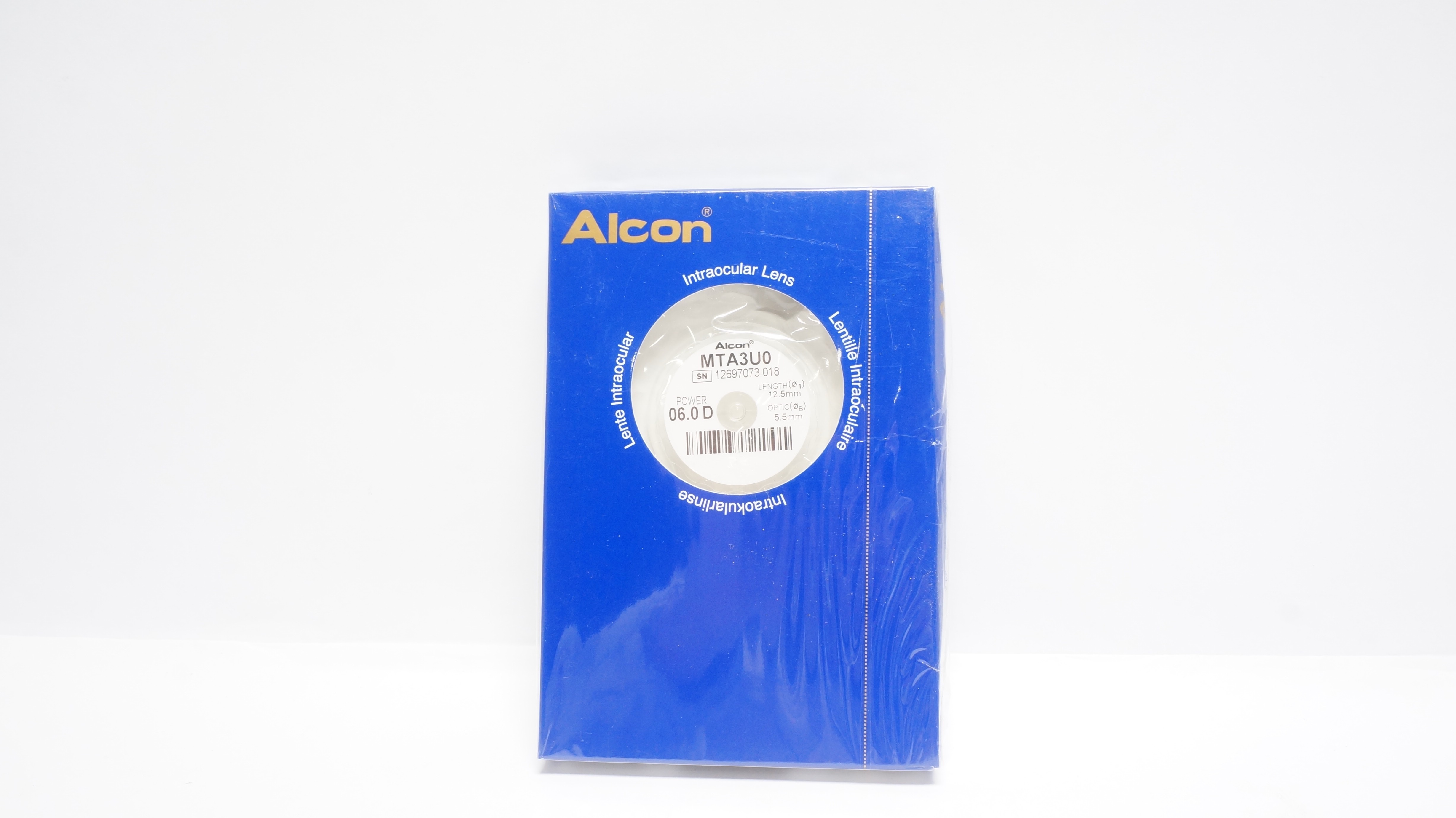 Alcon MTA3U0 Multiflex III Single-Piece PMMA ACL, 12.5mm Length, 5.5mm 6.0D (x)