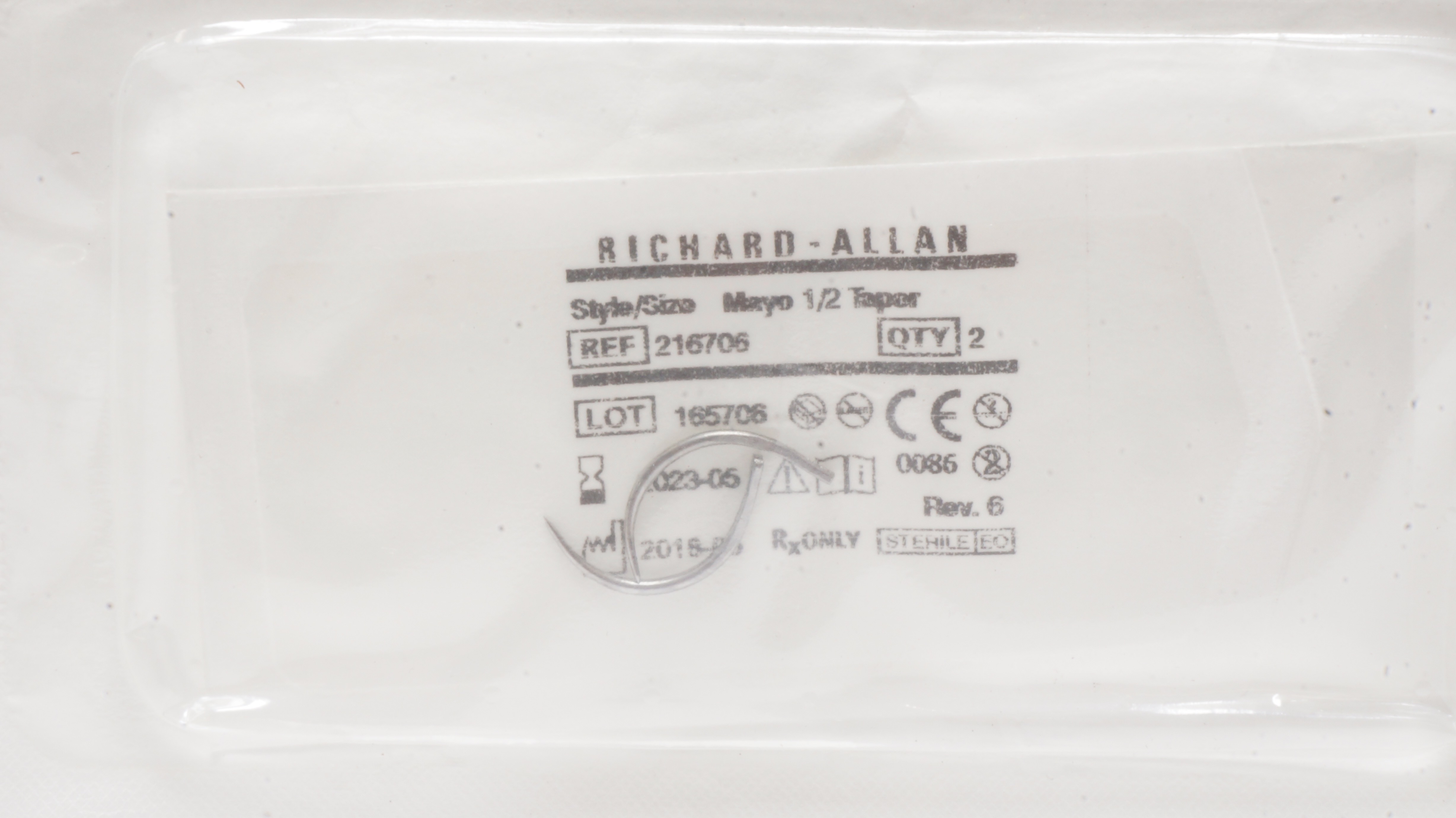 Aspen 216706 Richard-Allan Ndles, Mayo 1/2 Taper - Pack of 2
