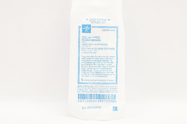 Medline MDS72038 Peanut Sponge Xray,  3/8inch - Pack of 5