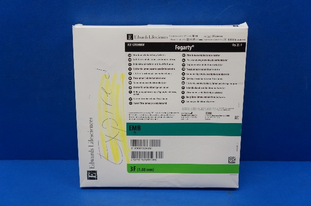 Edwards Lifesciences 12TLW803F Fogarty Thru-lumen Embolectomy Cath 3F (x)