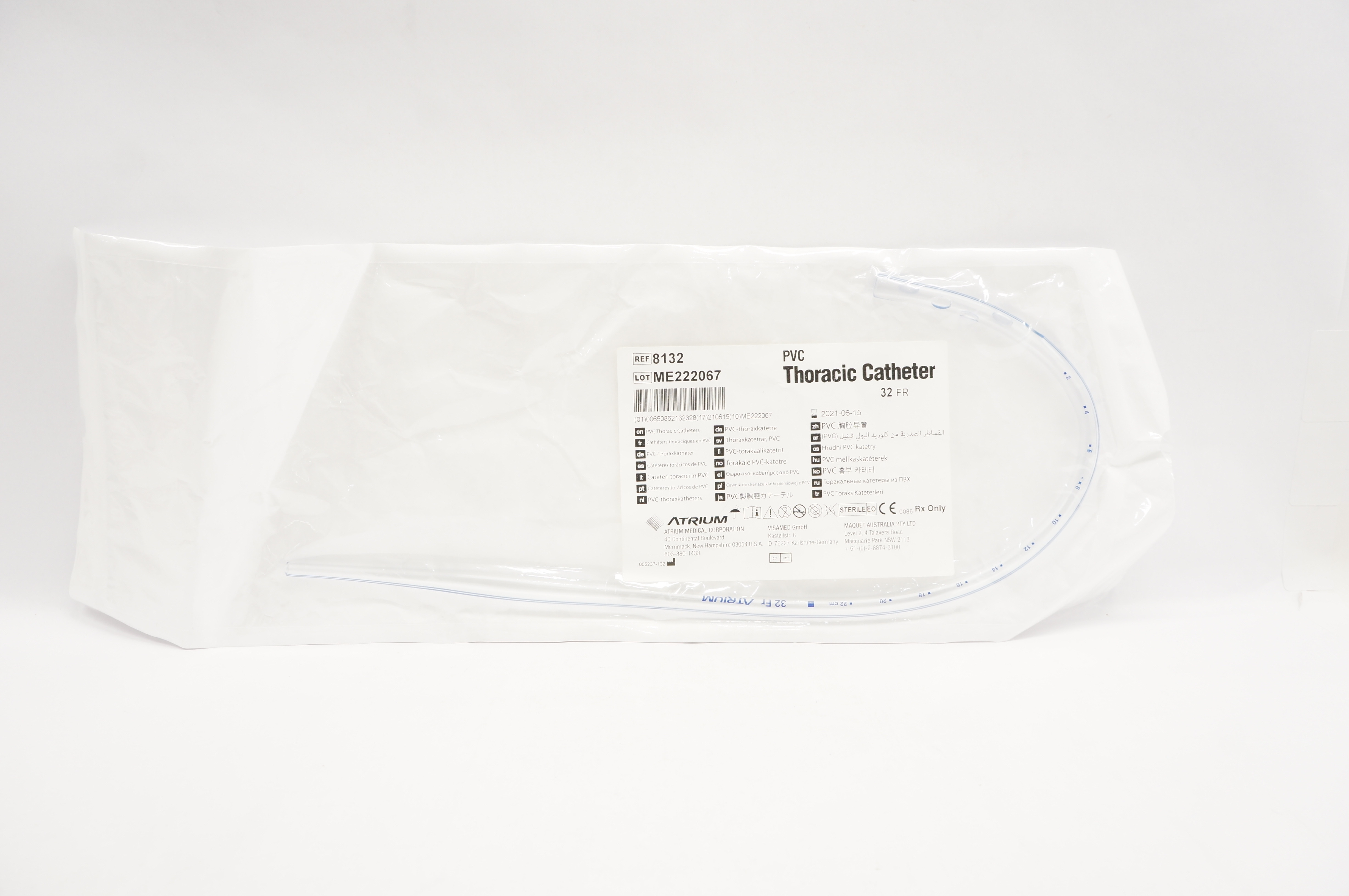 Atrium 8132 PVC Thoracic Cath. 32Fr (x)