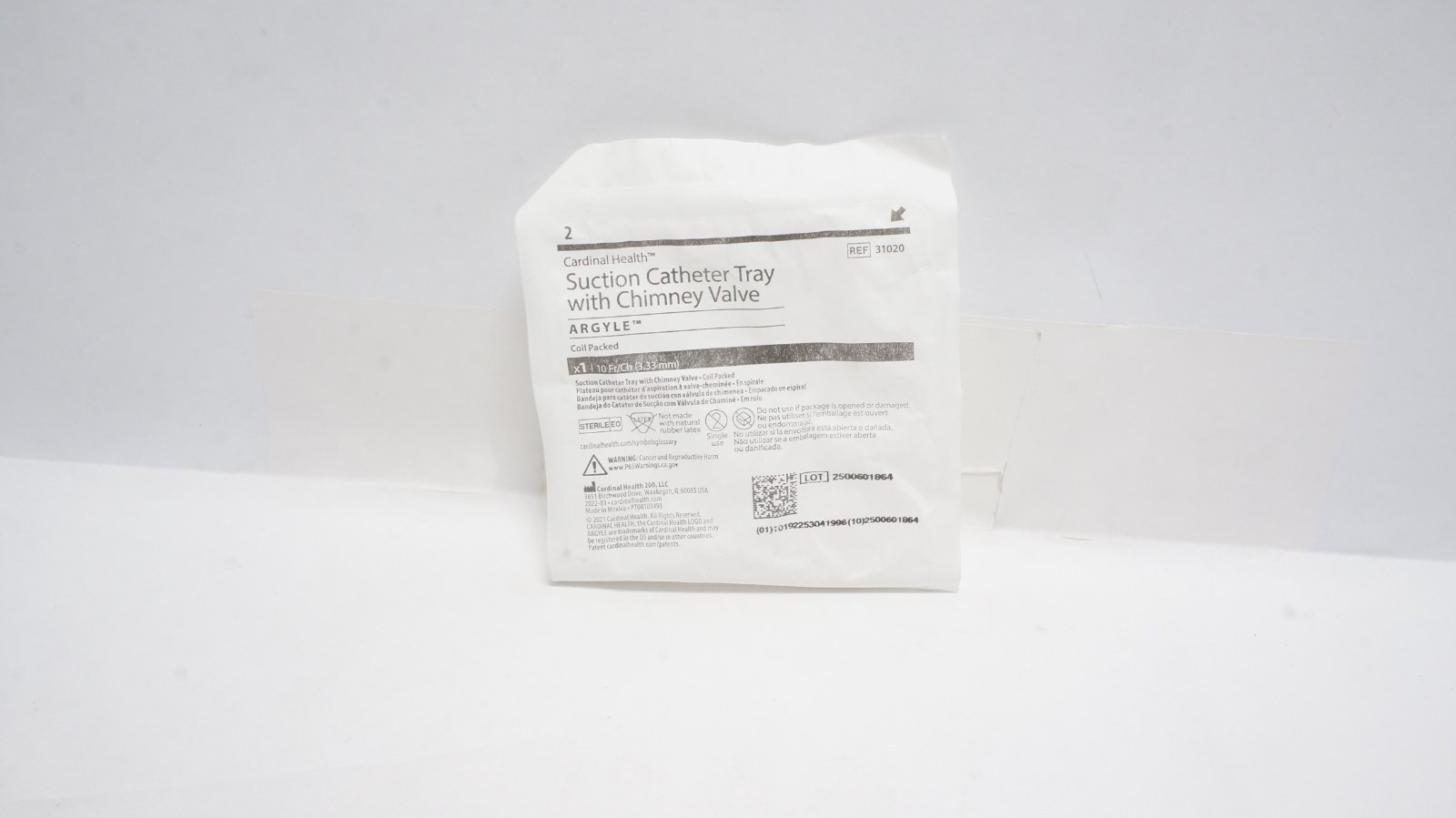 Cardinal Health 31020 Suction Catheter Tray 10 Fr/Ch (3.33 mm)