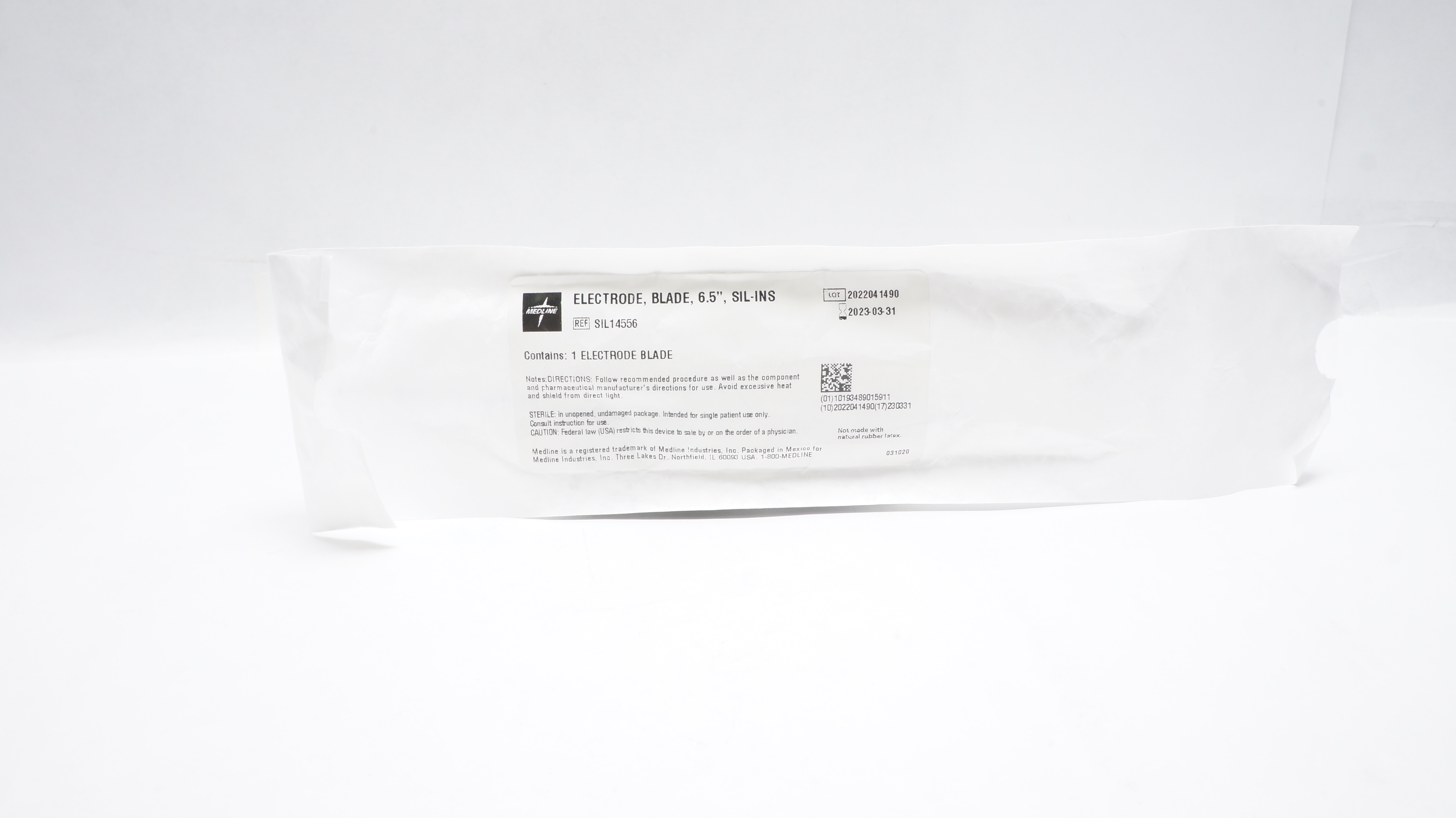 Medline SIL14556 Electrode, Blade, SIL-INS 6.5inch (x)