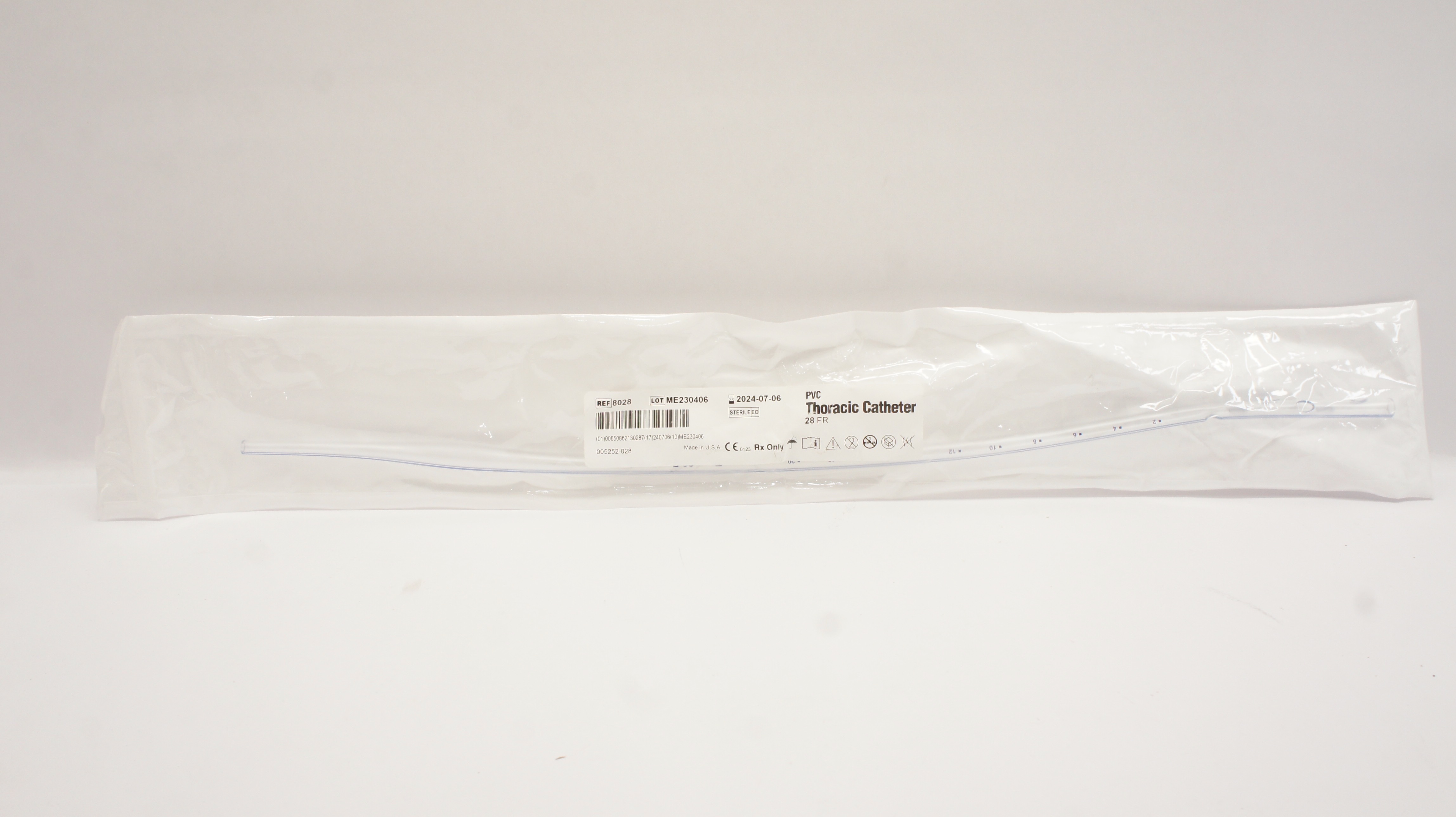 Atrium 8028 PVC Thoracic Cath. 28FR