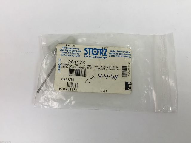 Karl Storz 28117X Cannula 1.8mm x 4cm