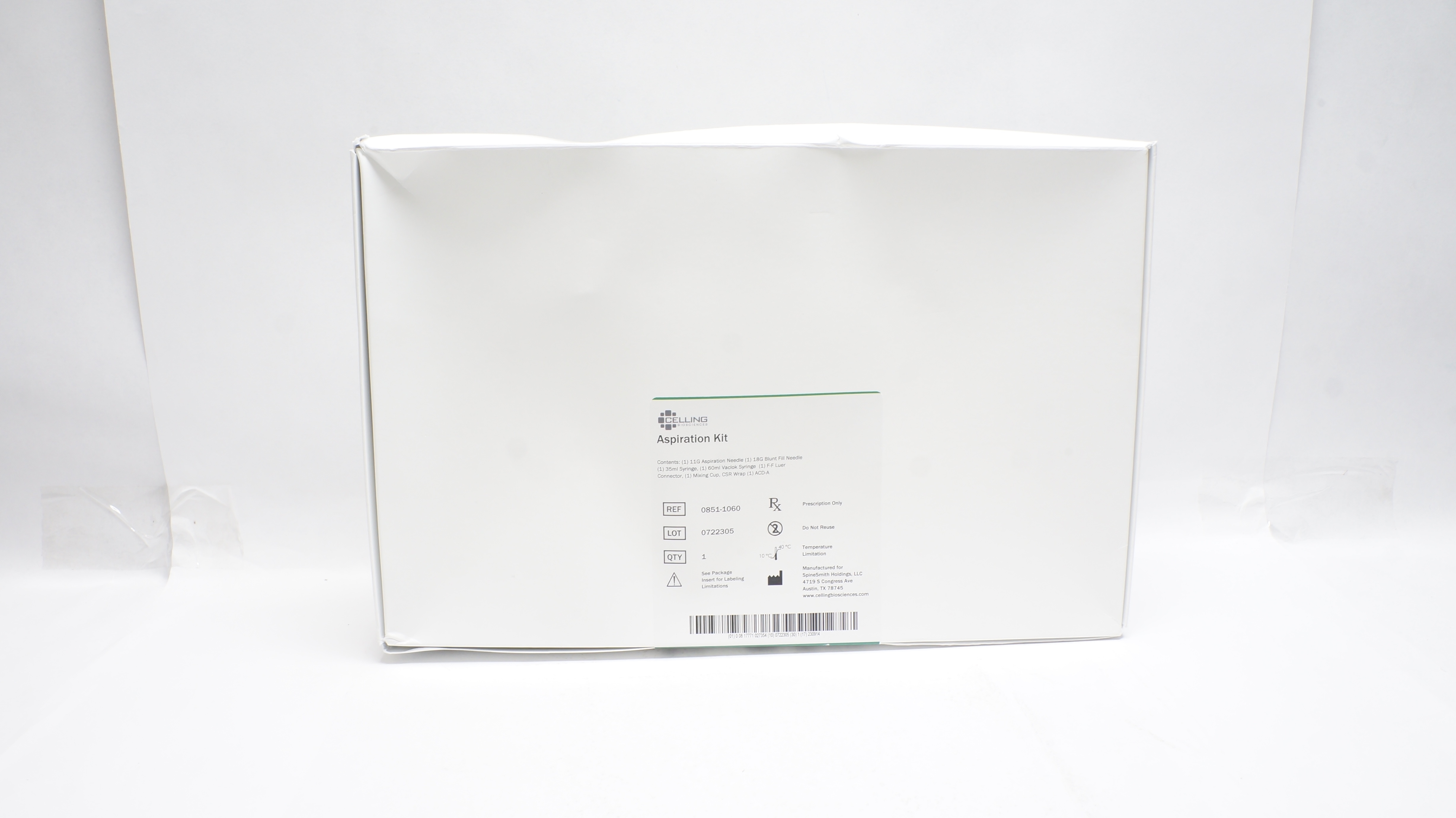 Celling 0851-1060 Aspiration Kit (x)