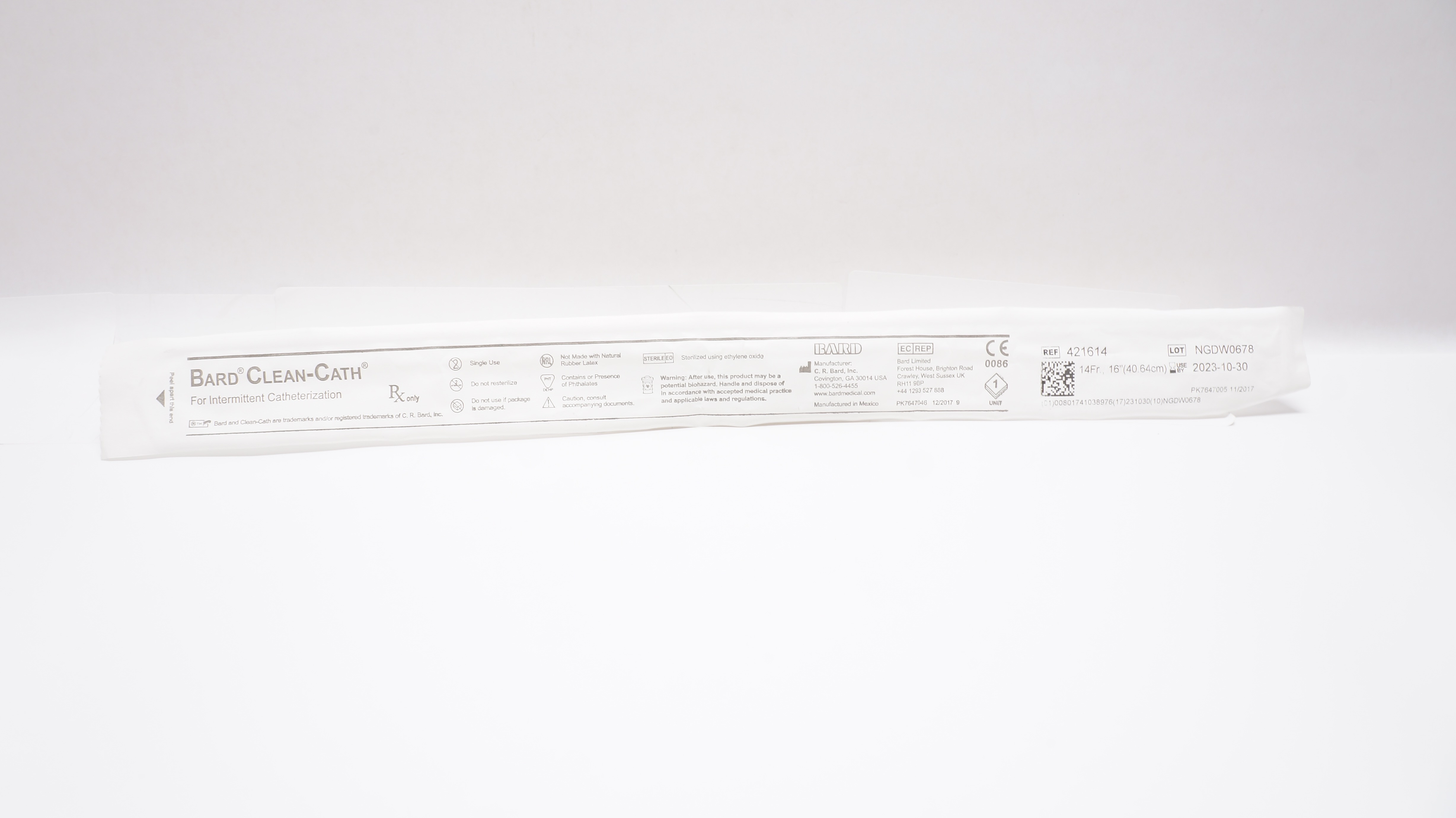 Bard 421614 Clean-Cath Sterile Cath. 14Fr. x 16inch (x)