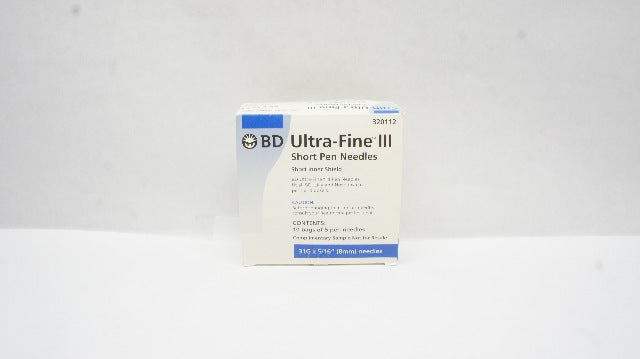 BD 320112 Ultra-Fine III Short Pen Needles - Box of 9