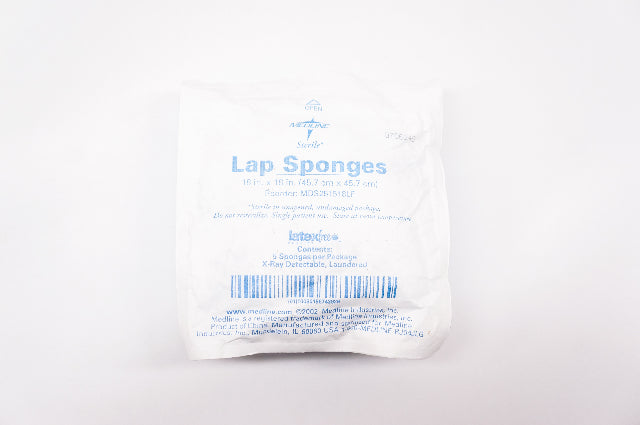 Medline MDS251518LF Lap Sponges 18inch x 18inch- Pack of 5
