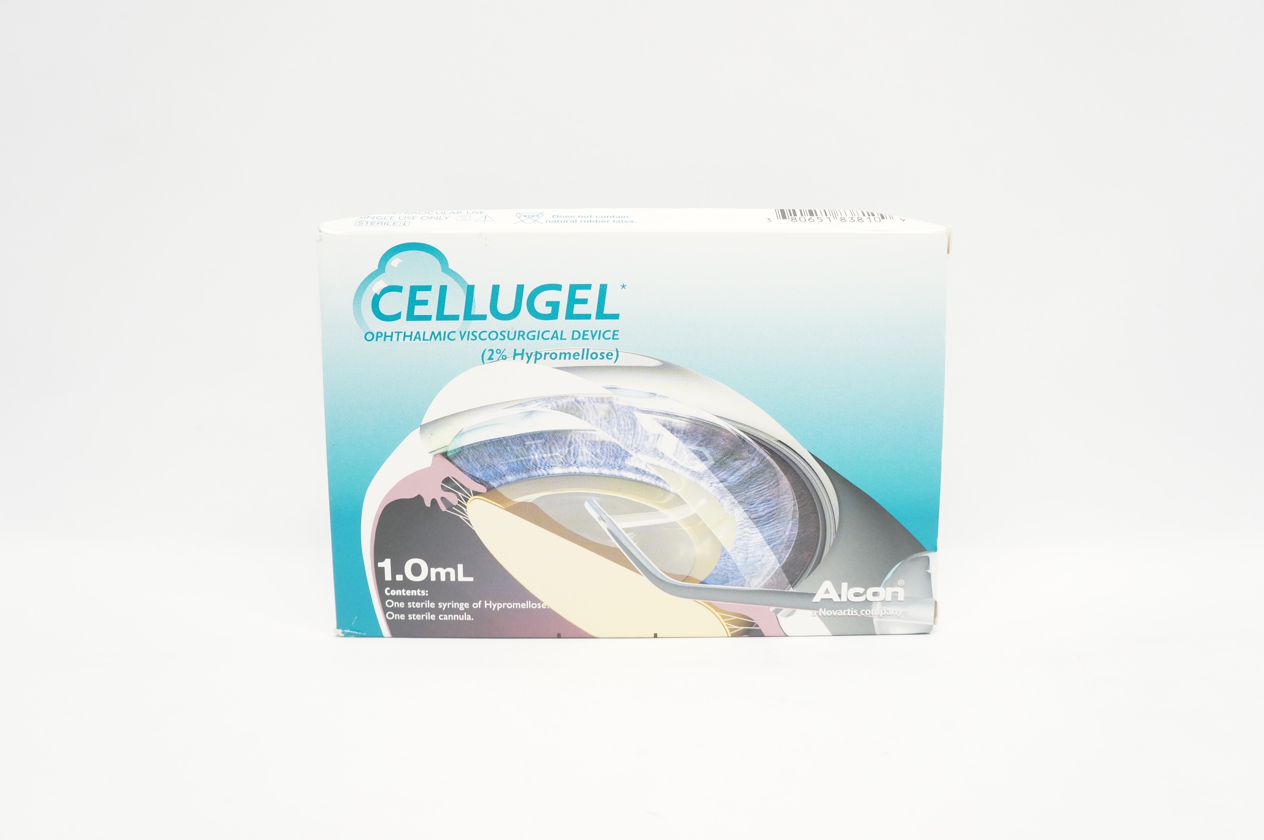 Alcon Cellugel Ophthalmic Viscosurgical Device 2% Hypromellose 1.0 ml