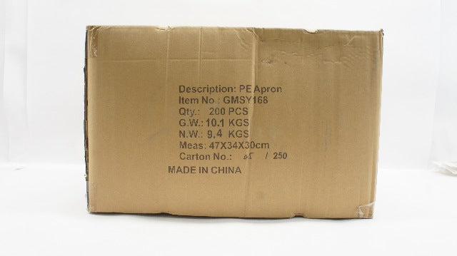 GMSY168 PE Apron - Case of 200