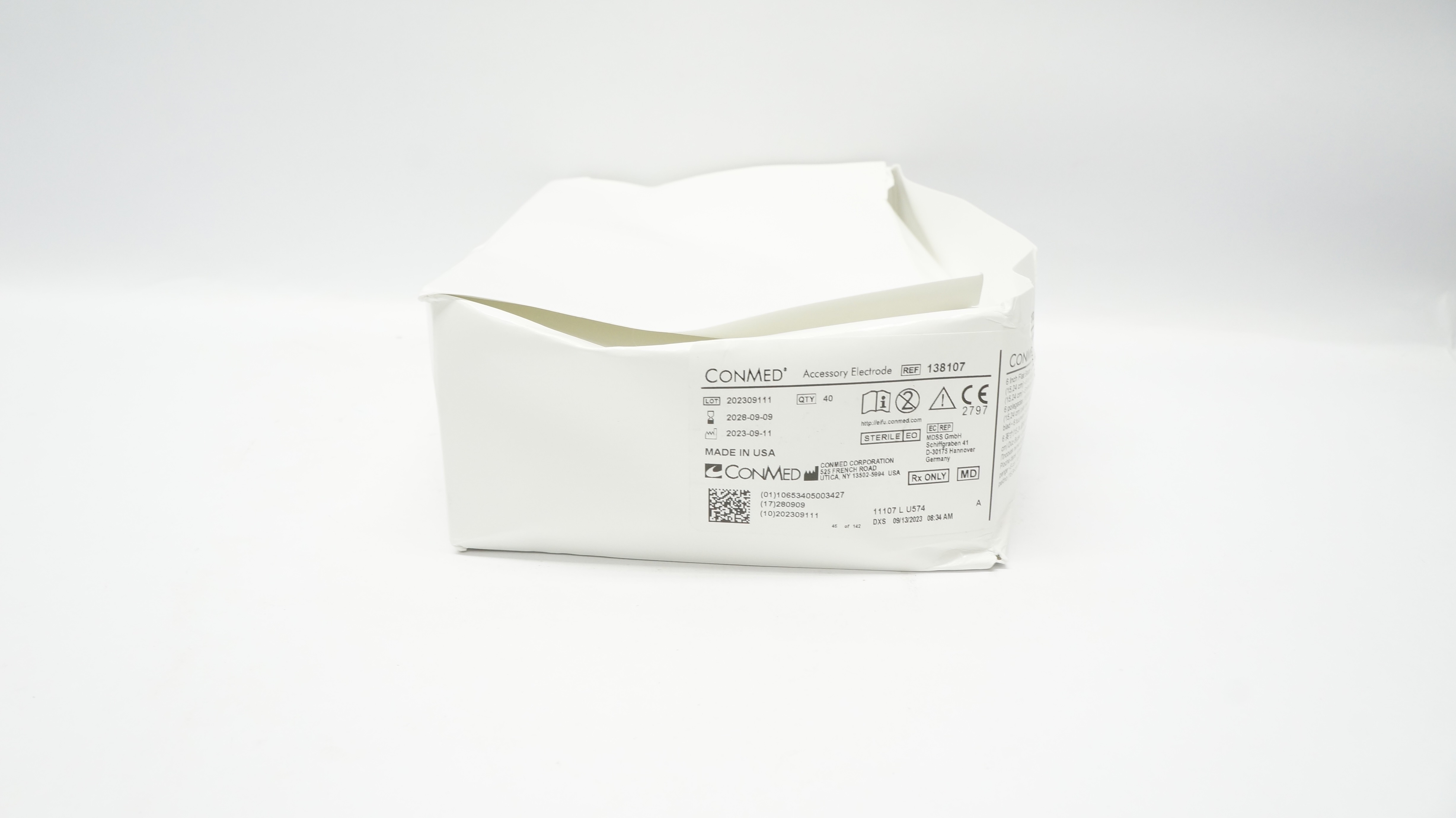 ConMed 138107 Flat Blade 6In - Box of 38