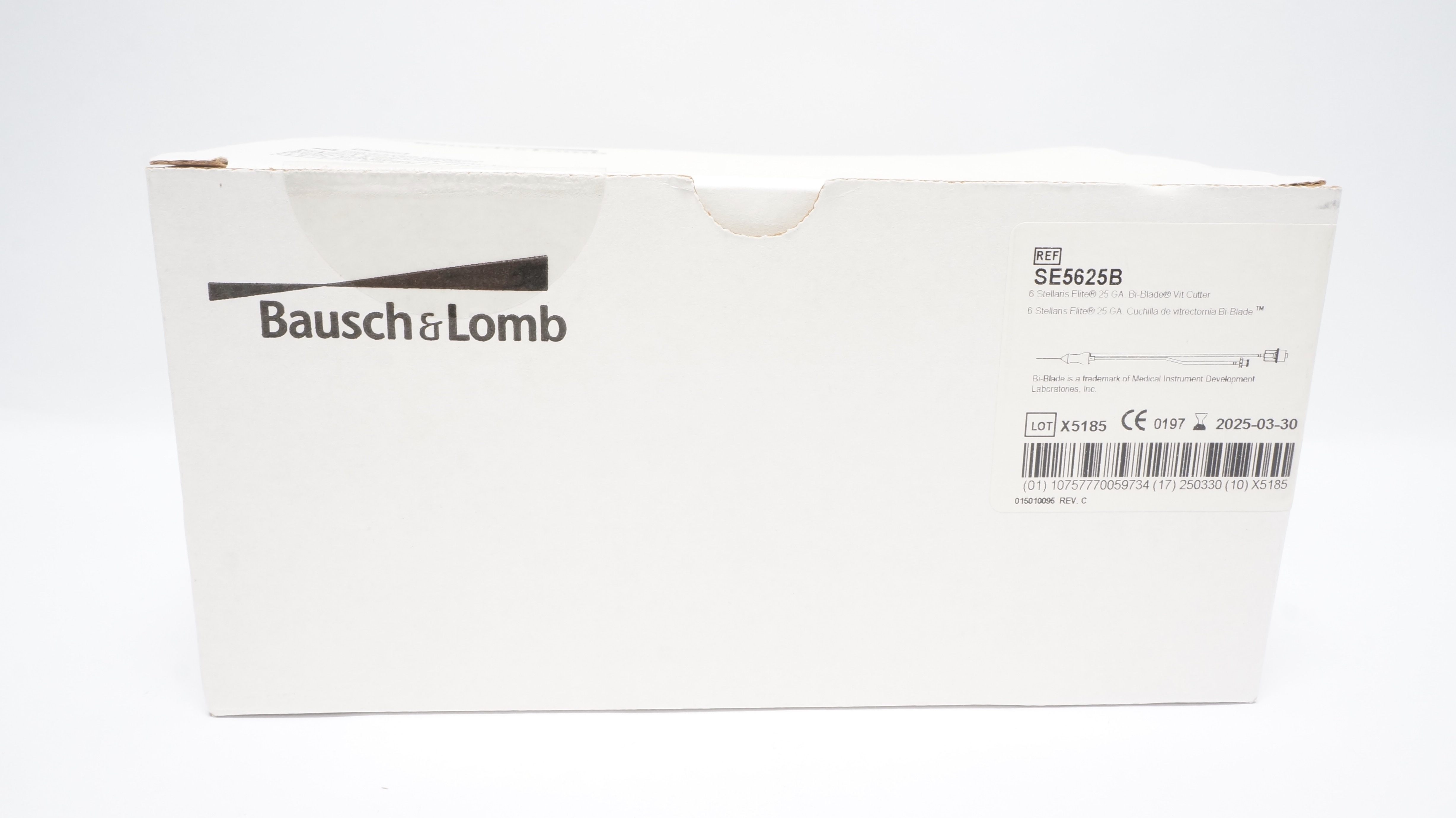 Bausch & Lomb SE5625B Stellaris ELite 25Ga Bi-Blade Vit Cutter (x) - Box of 6