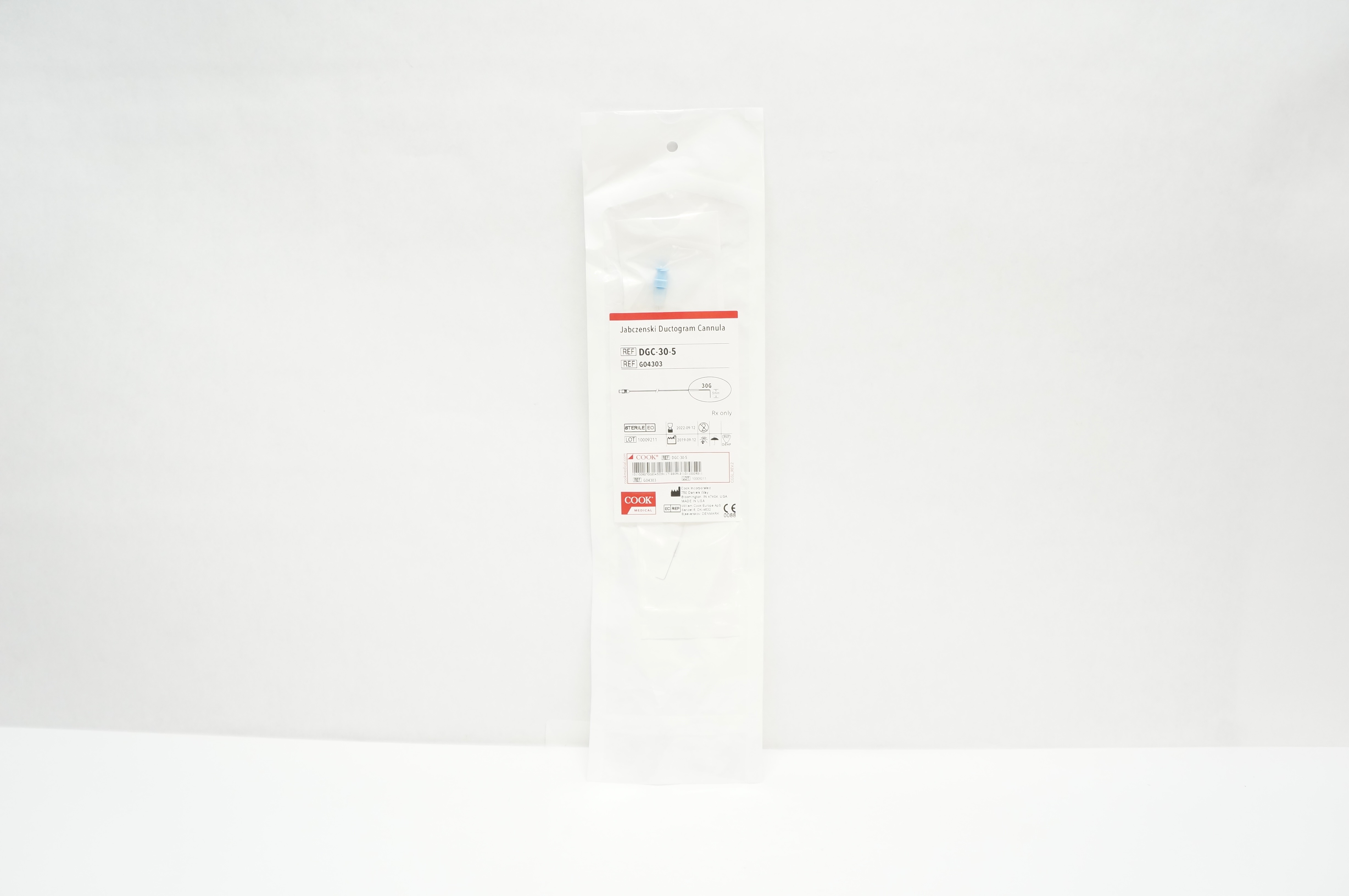 Cook Medical G04303 Jabczenski Ductogram Cannula (x)