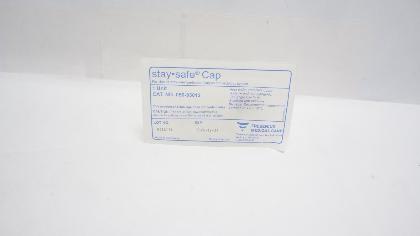 Fresenius 050-95012 stay•safe Cap Dialysis Closure System