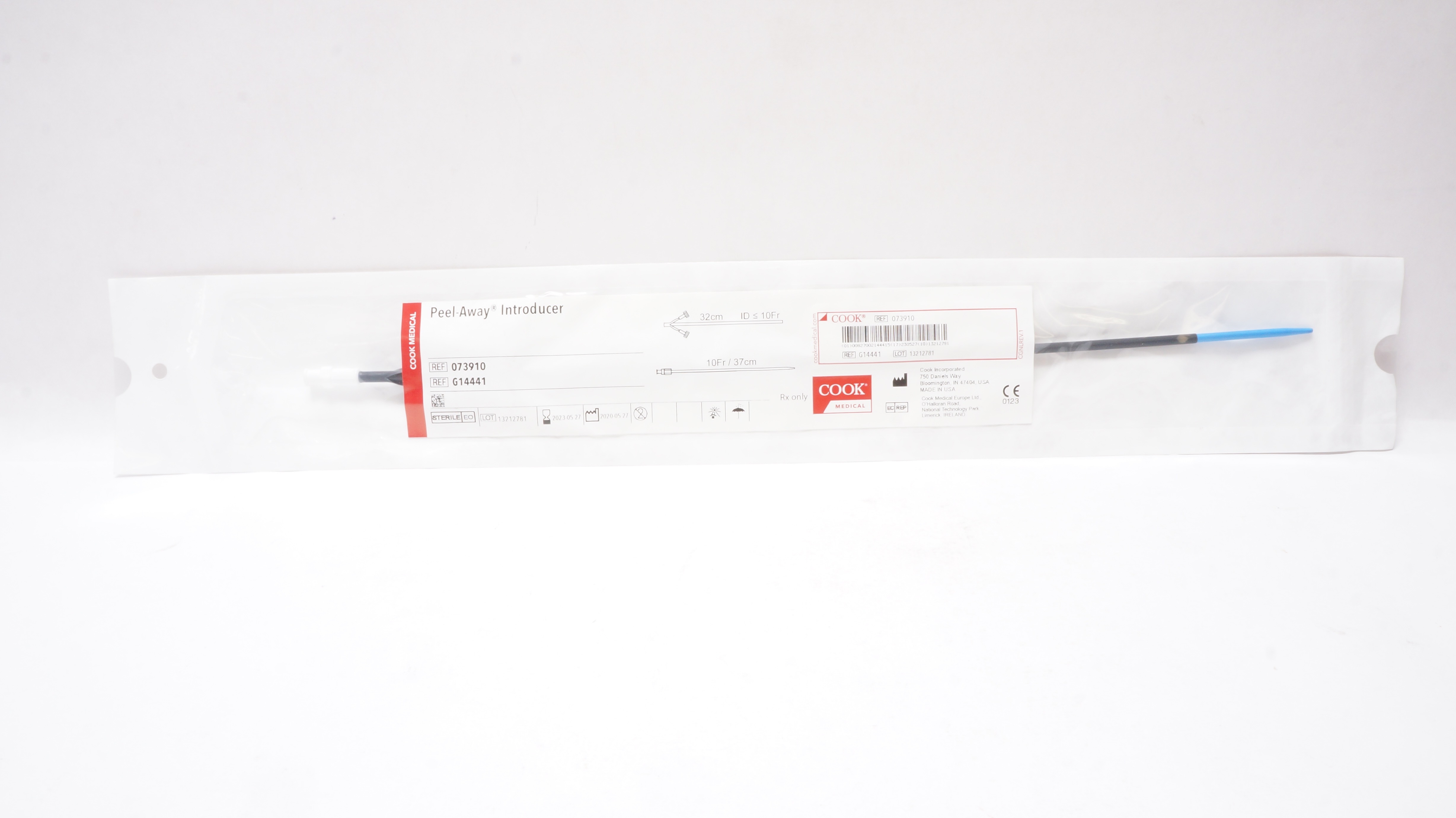 Cook Medical G14441 Peel-Away Introducer 10Fr x 37cm