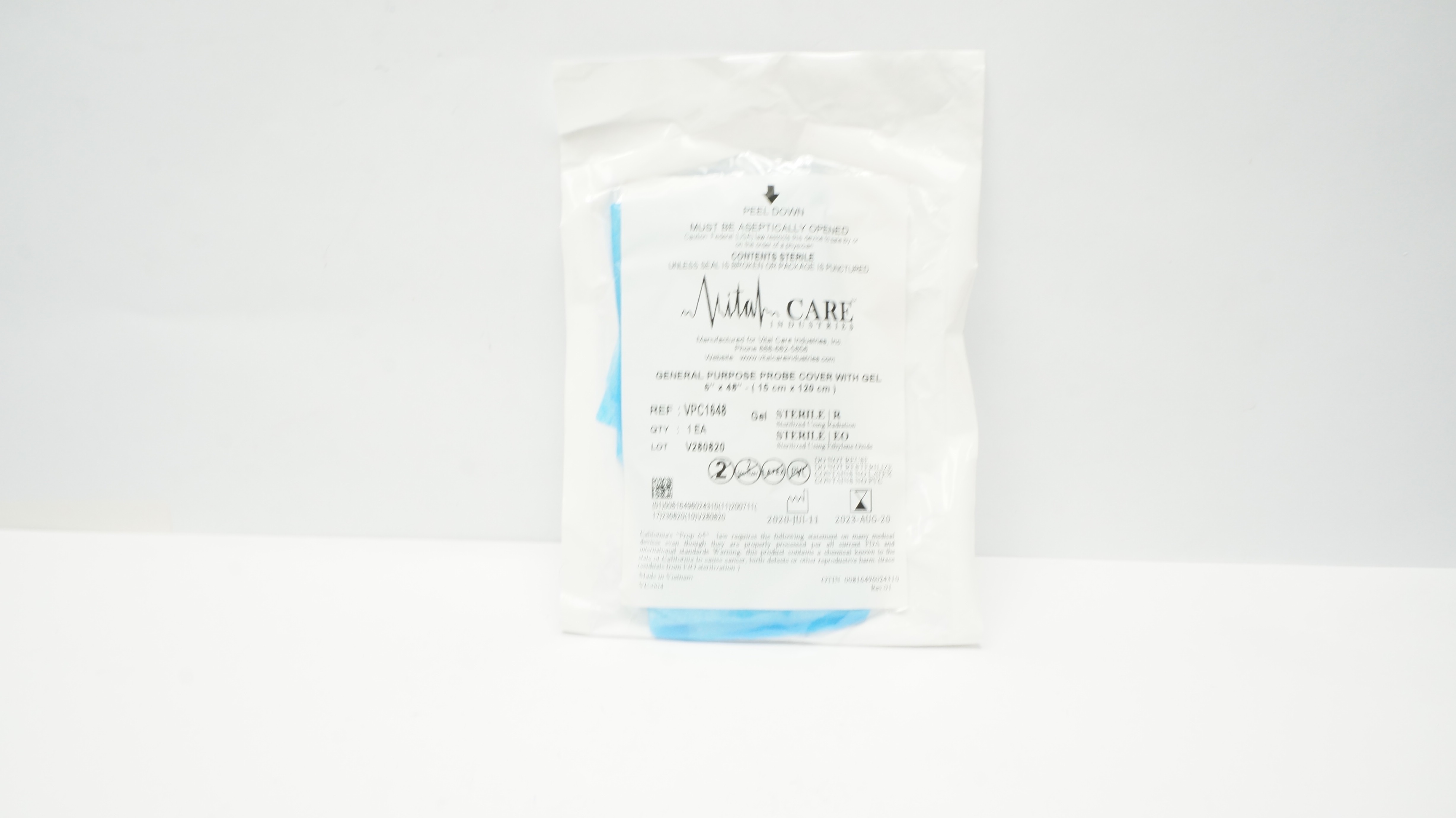 Vital Care VPC1648 General Purpose Probe Cover W/Gel 6in x 48In (x)