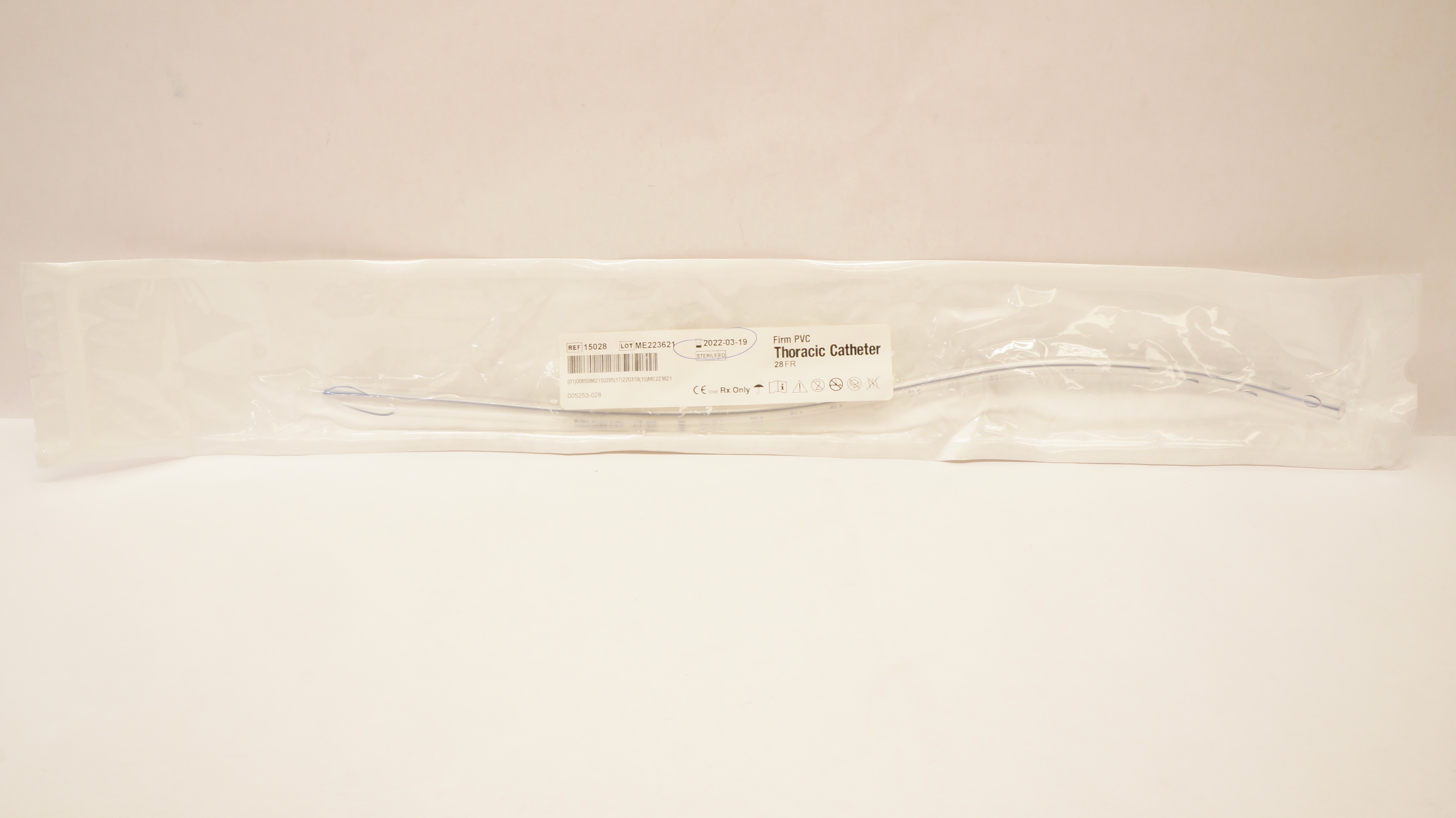Atrium 15028 Firm PVC Thoracic Cath. 28Fr. (x)