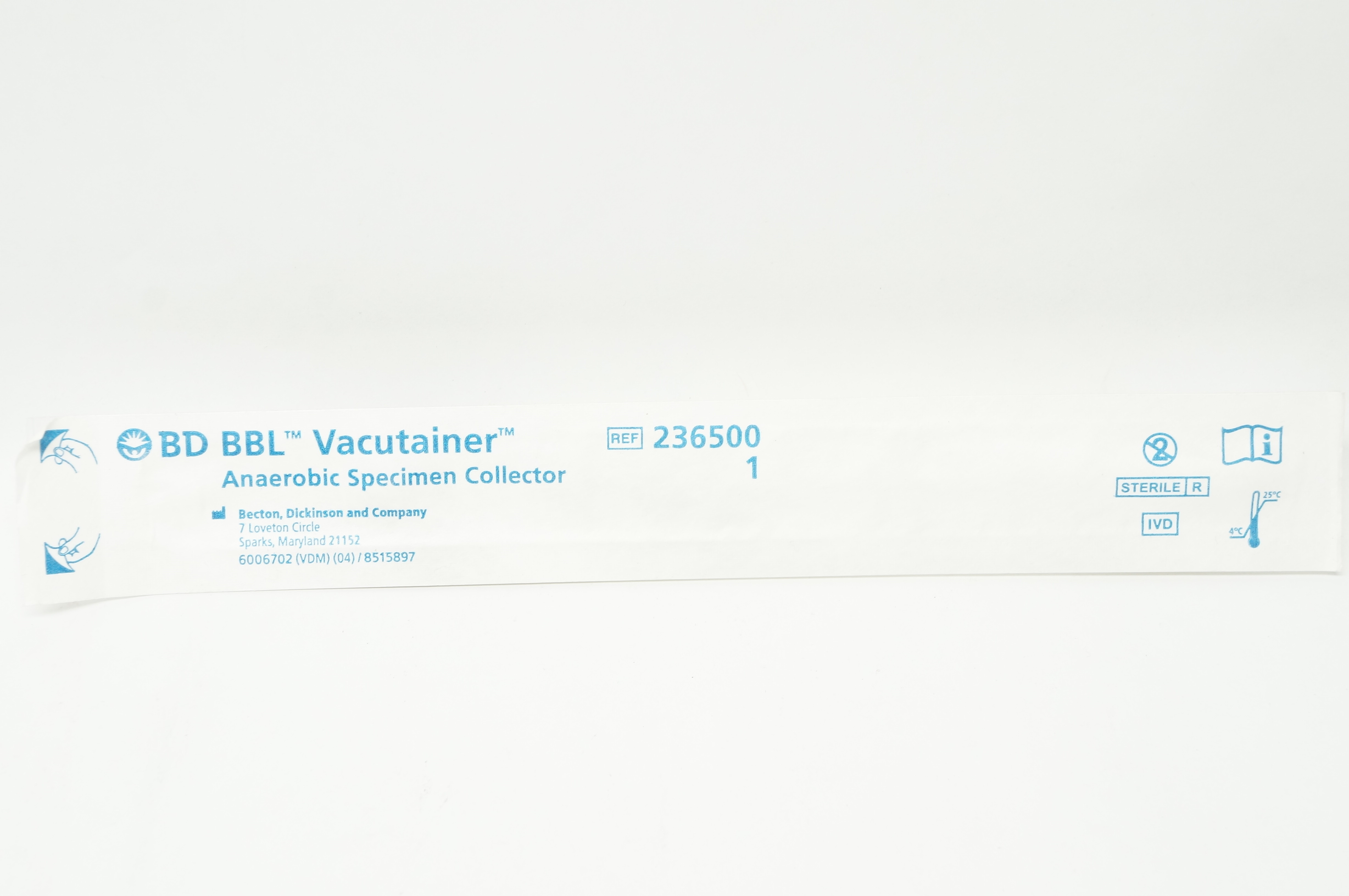 BD 236500 BBL Vacutainer Anaerobic Specimen Collector (x)