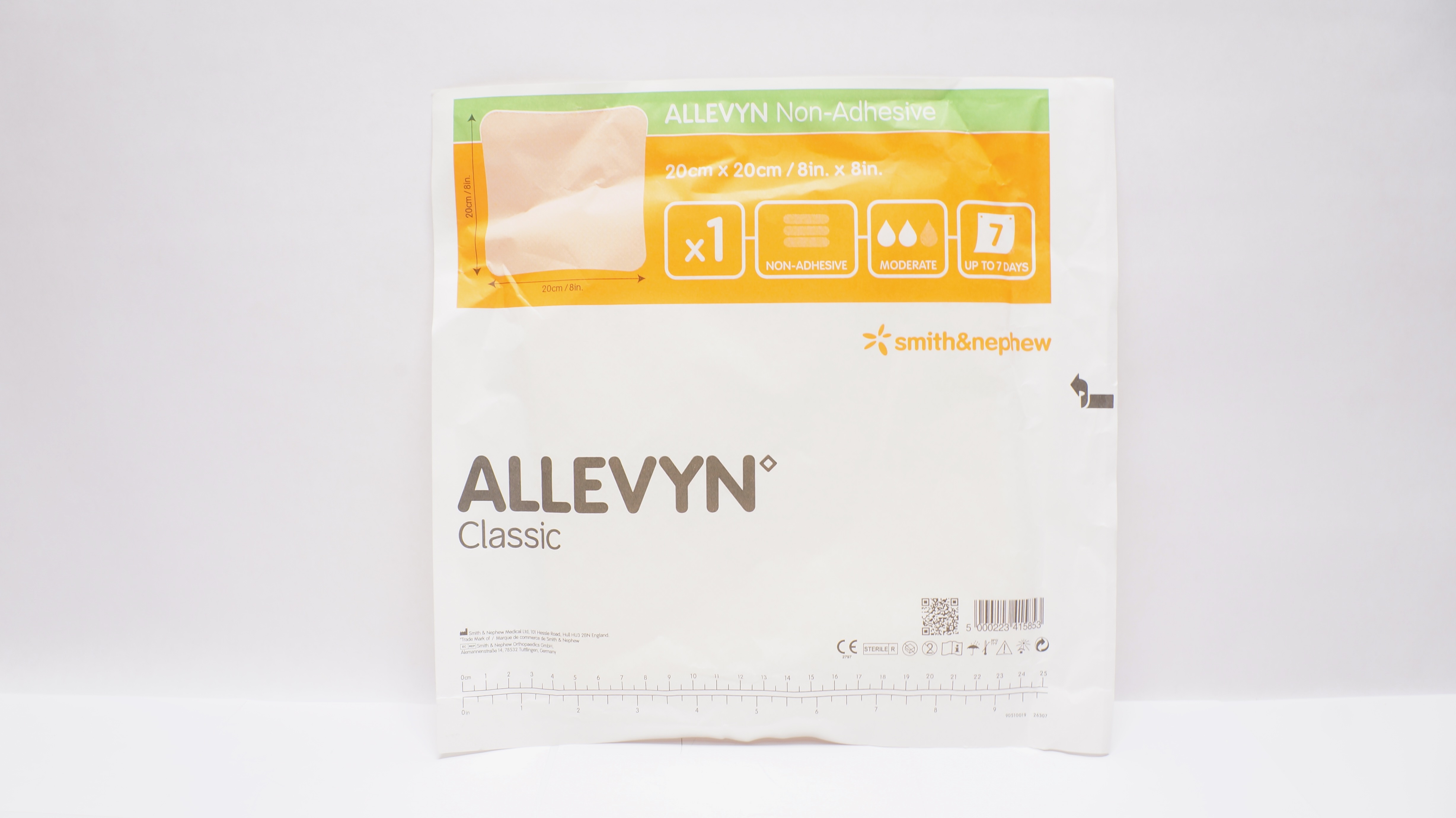 Smith&Nephew 66927638 Allevyn Classic Non-Adhesive Foam Dressing 8inch x 8inch