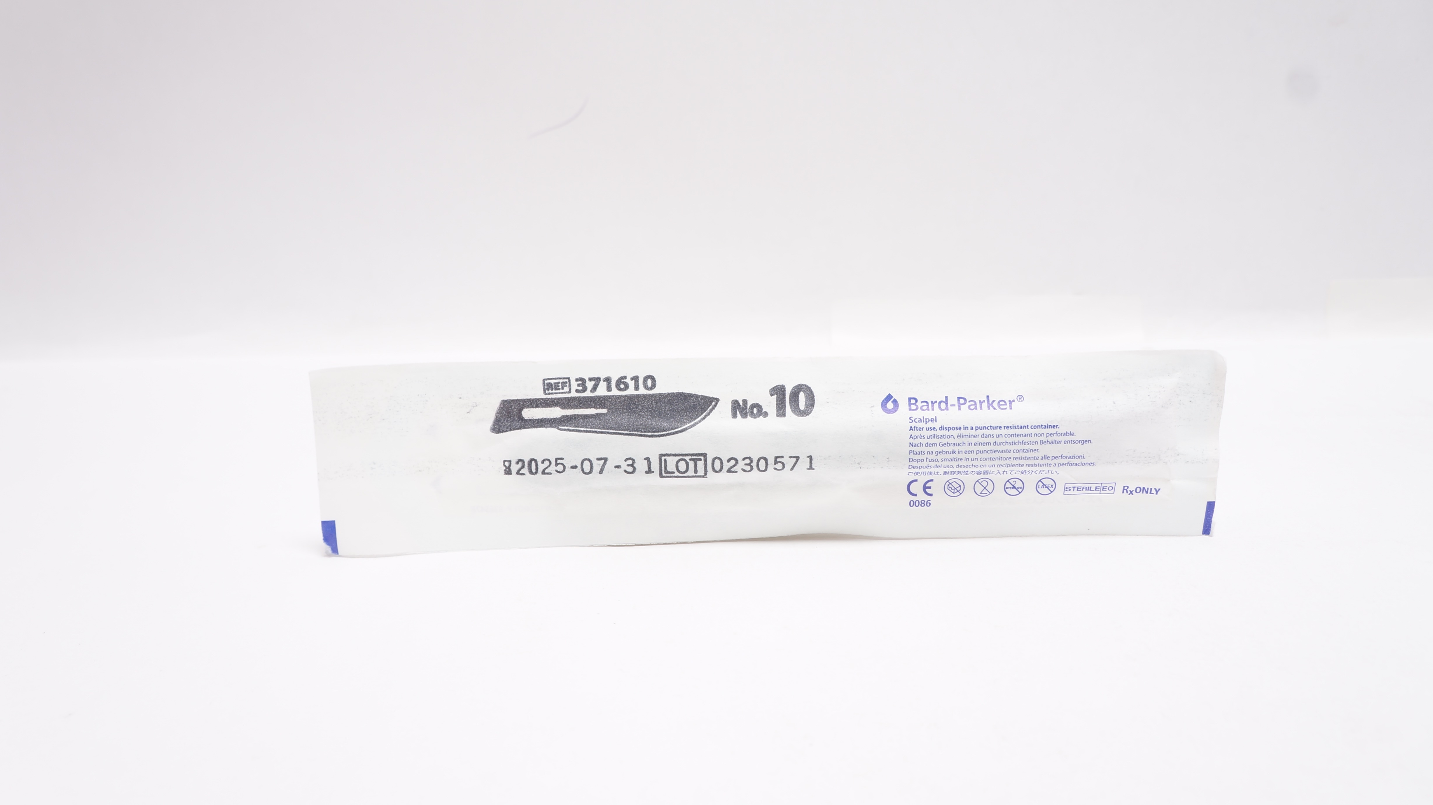 Bard-Parker 371610 Surgical Stainless Steel Surgical Blade N10