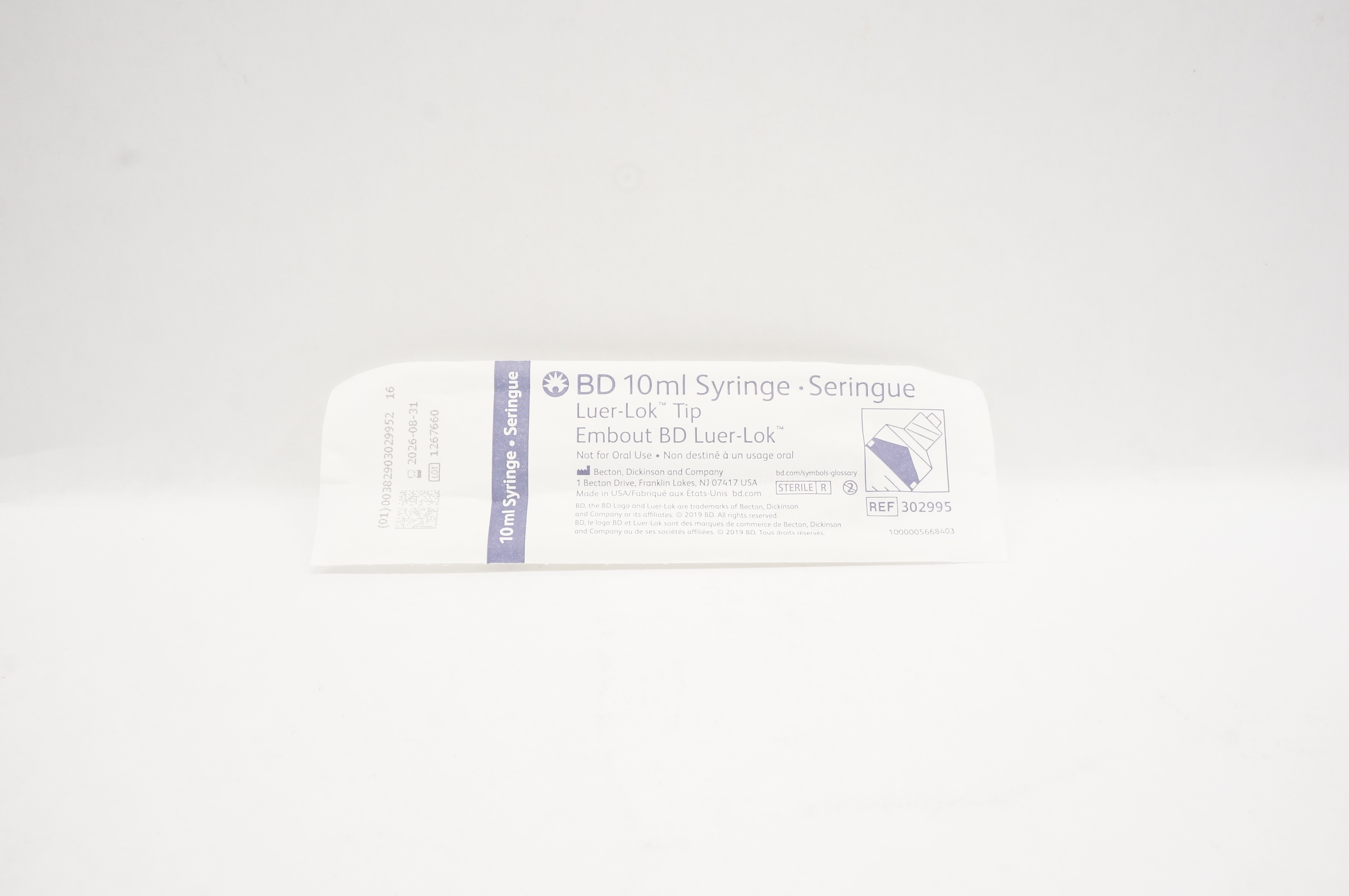 BD 302995 10ml Syringe Luer-Lok Tip