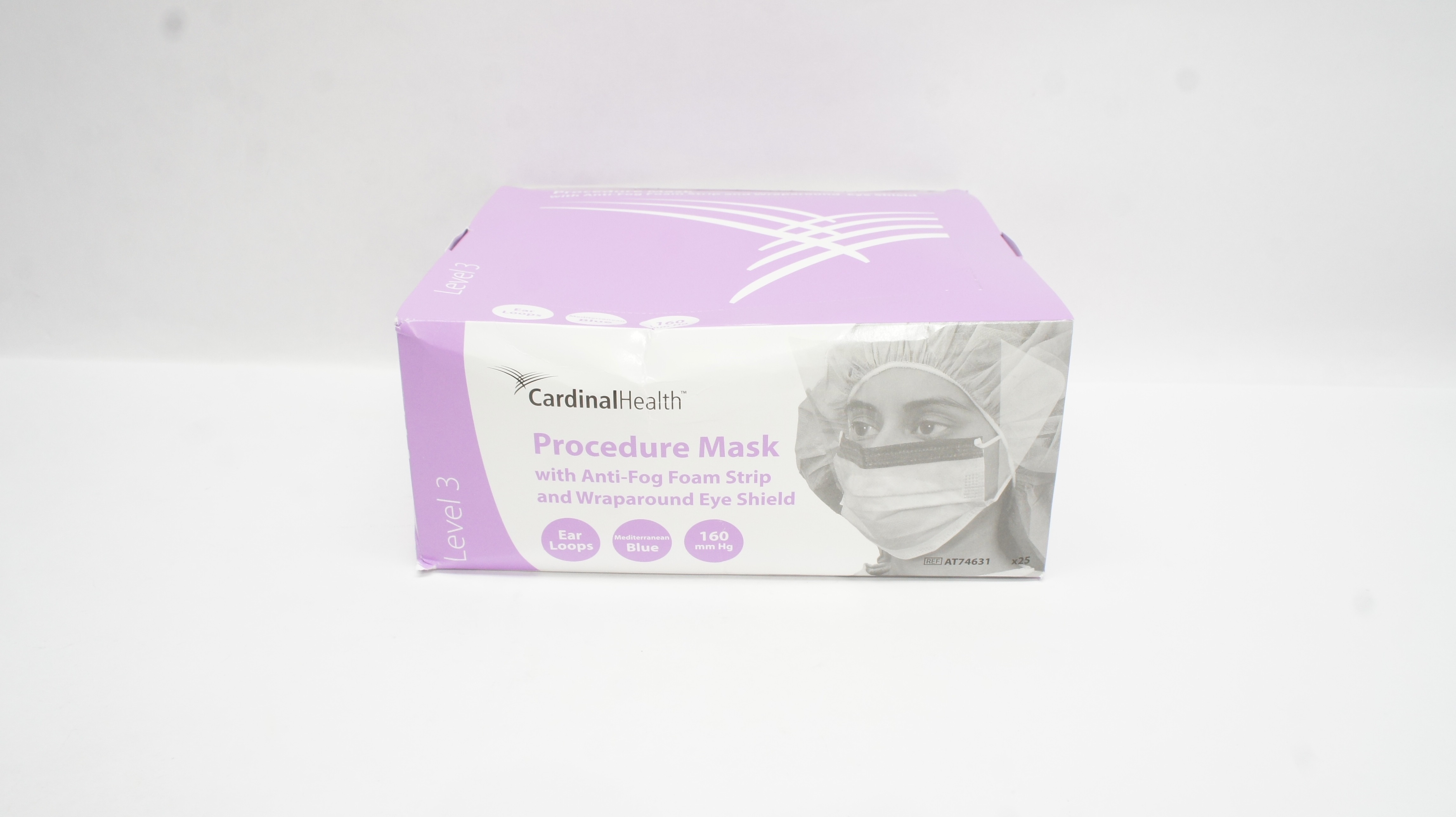 Cardinal Health AT74631 Level 3 Procedure Mask with Anti-fog Foam - Box of 25