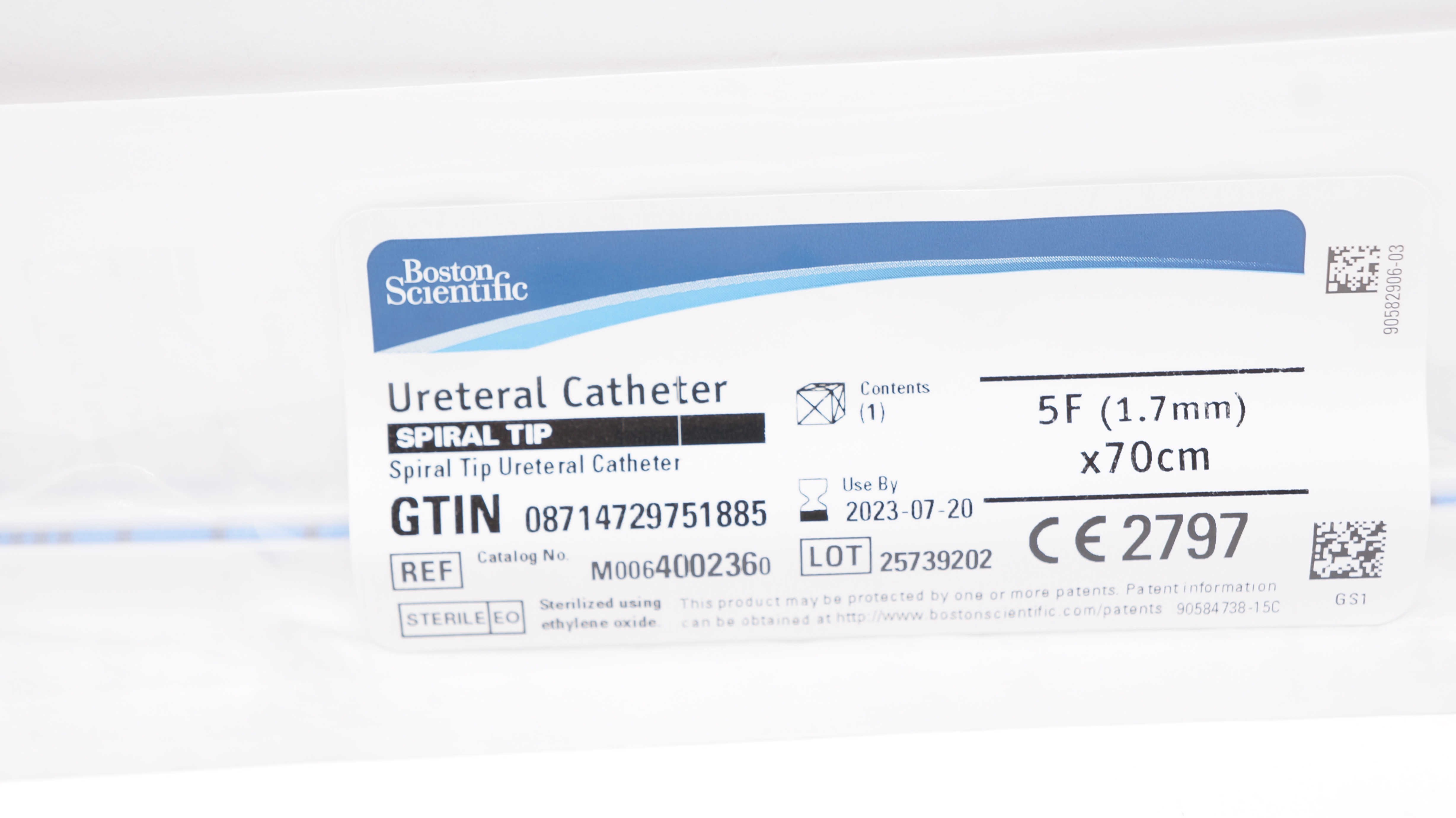 Boston Scientific M0064002360 Spiral Tip Ureteral Cath. 5F x 70cm (x)