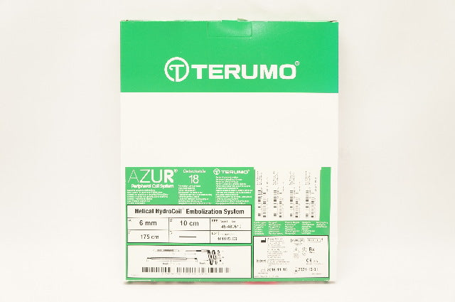 Terumo 45-480610 Azur Helical HydroCoil Embolization System 6mm x 10 x 175cm(x)