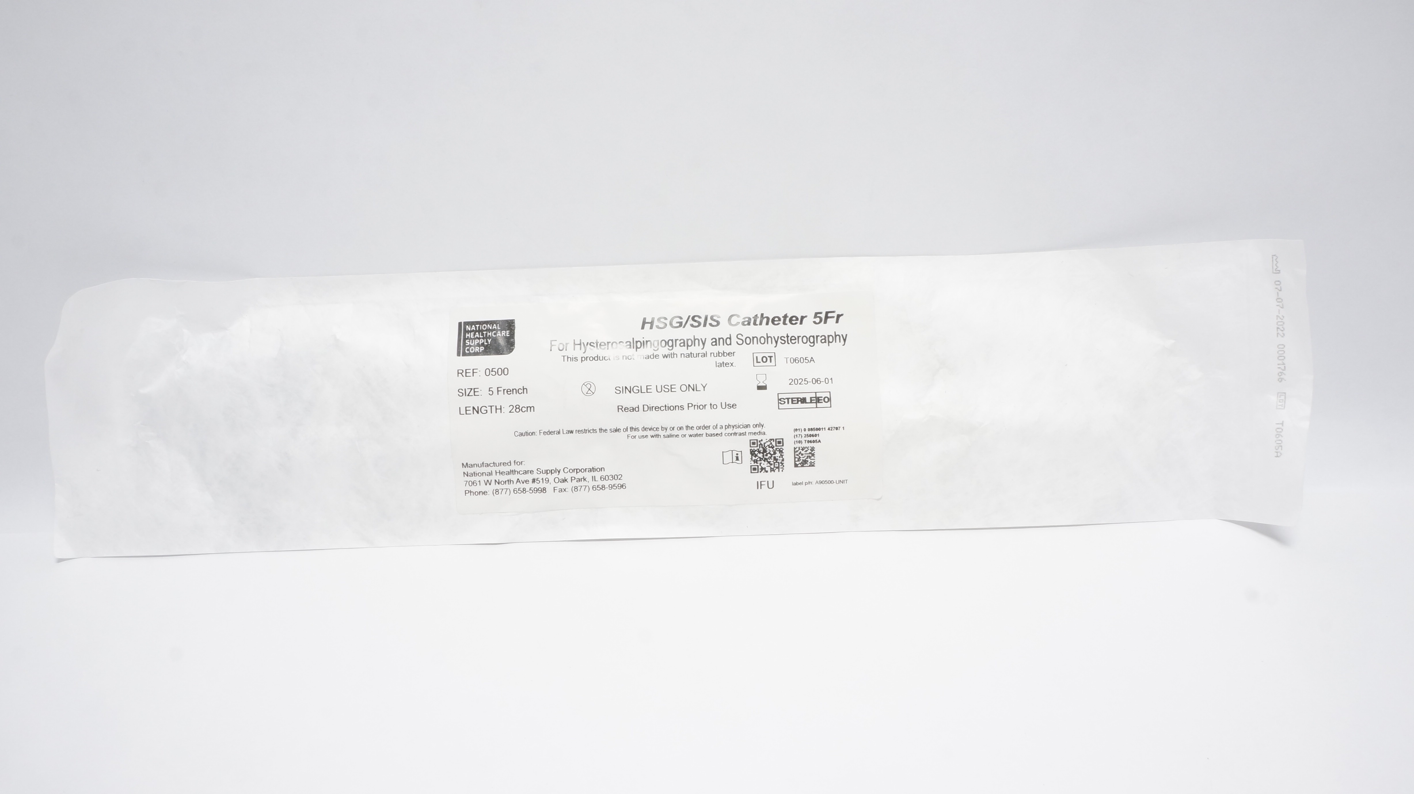 National Healthcare 0500 HSG/SIS Cath. 5Fr (x)