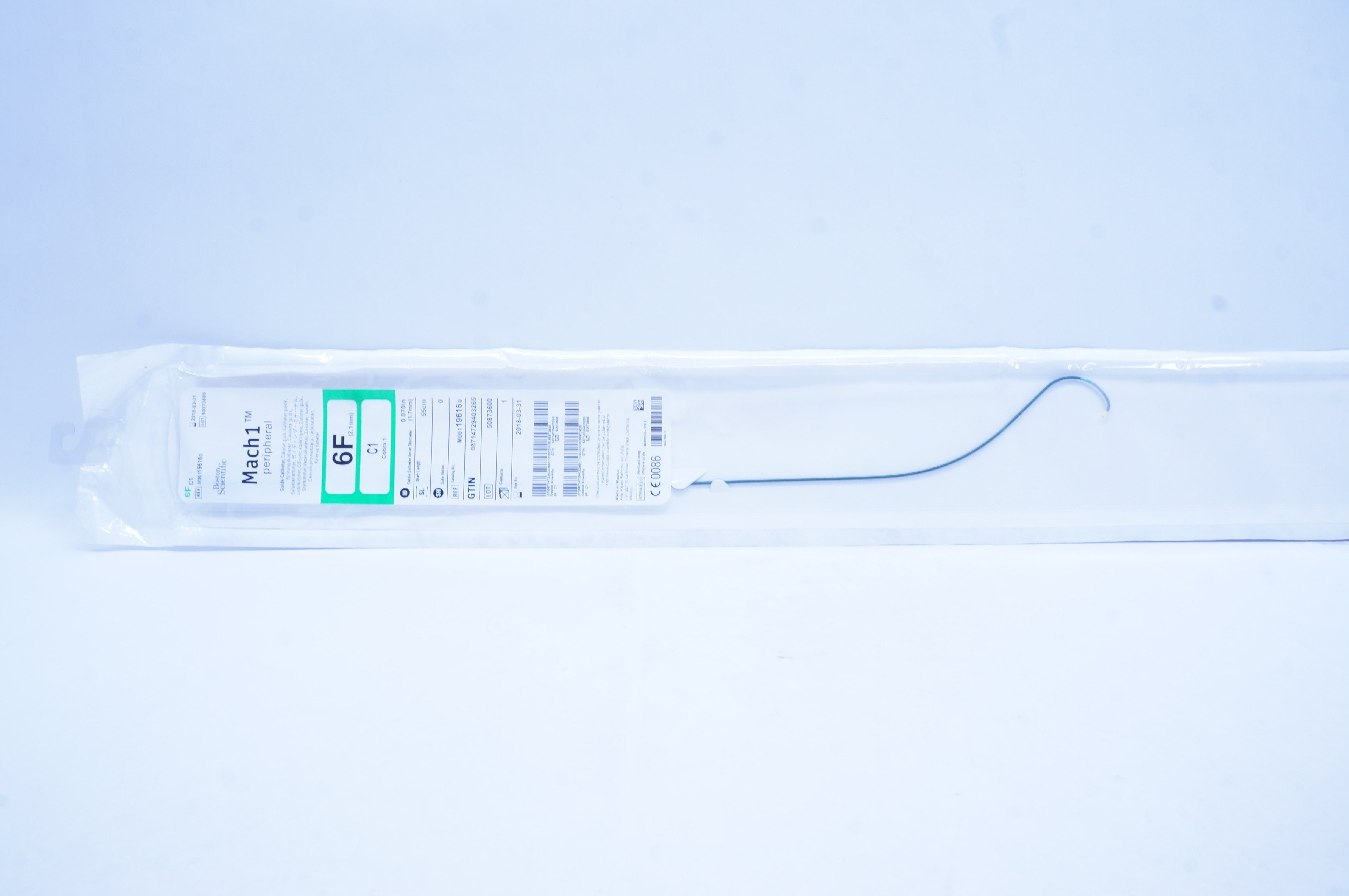 Boston Scientific M001196160 Mach 1 Peripheral Guide Cath. 6F x .070in. C1 (x)