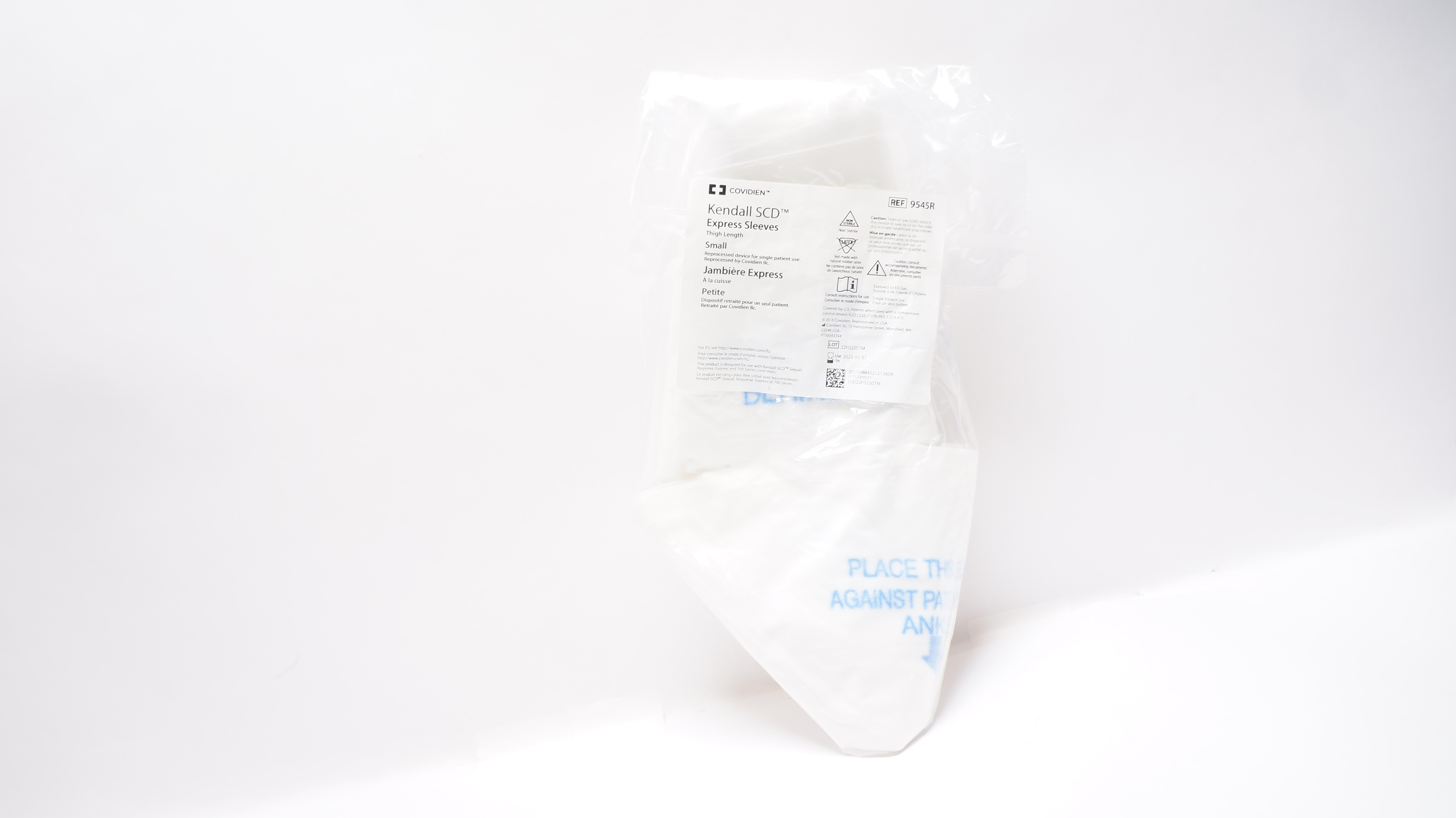 Covidien 9545R Kendall SCD Express Sleeves Thigh Length, Small (x)