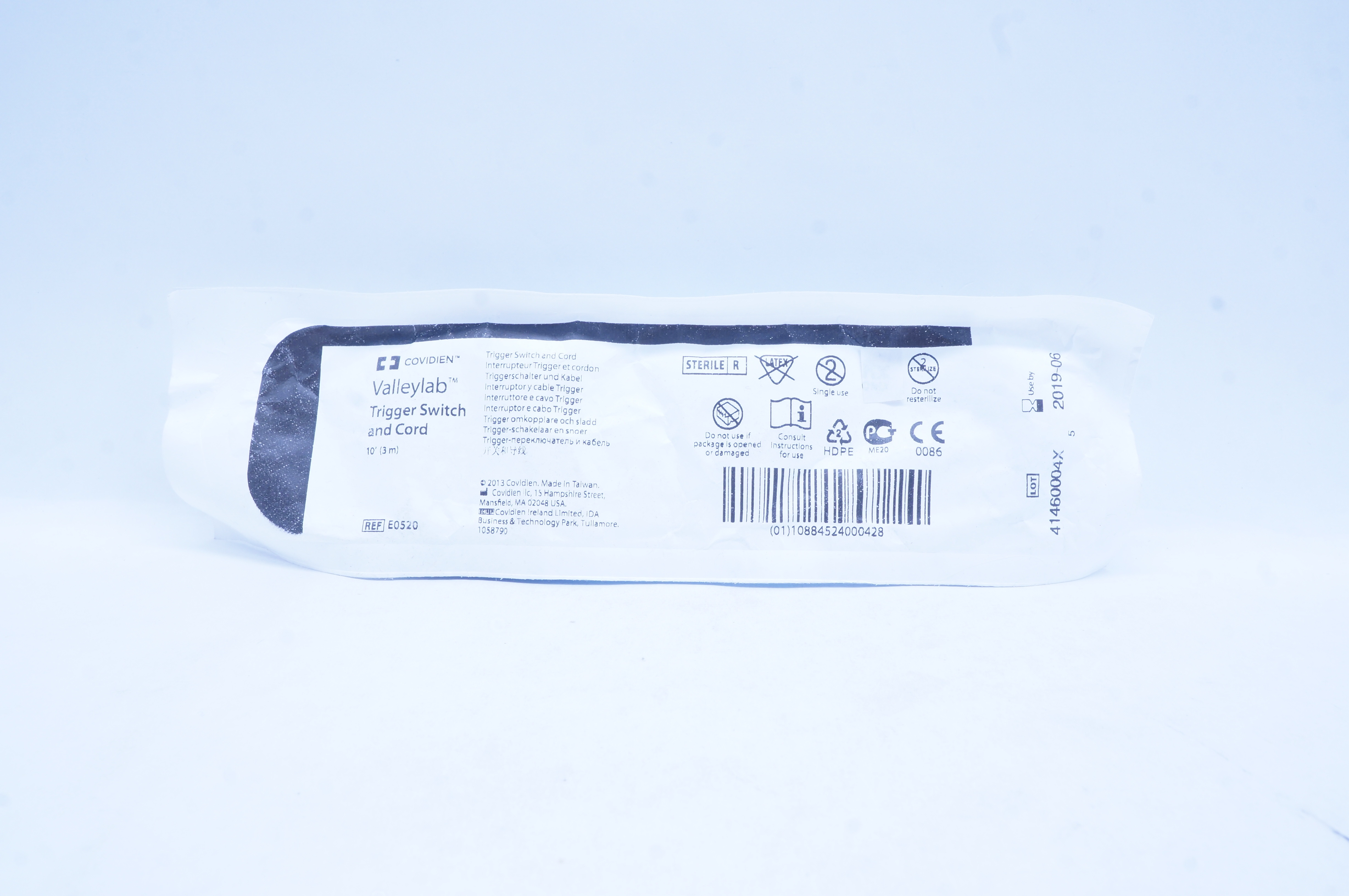 Covidien E0520 Valleylab Trigger Switch and Cord 10ft (x)