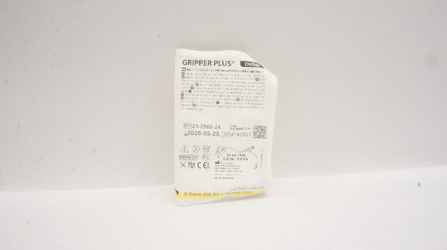Smiths Medical 21-2966-24 Gripper Plus Non-Coring Safety Ndle 20G x 1inch