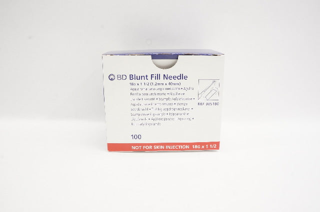 BD 305180 Becton Blunt Fill Ndle. 18G x 1-1/2inch (x) - Box of 55