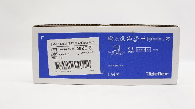 Teleflex 105200-000030 LMA Unique Laryngeal Mask Airway Size 3 - Box of 10