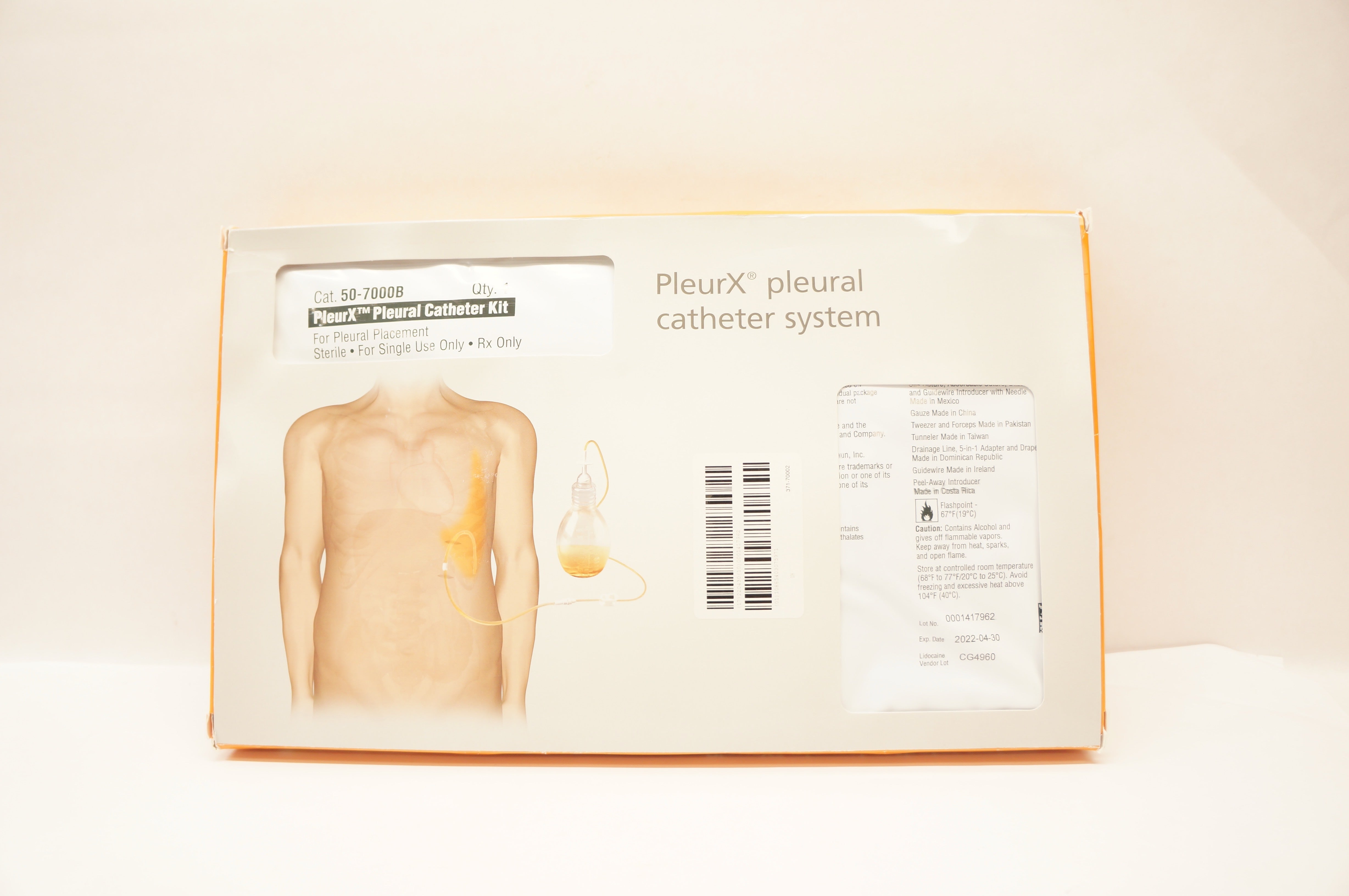 CareFusion 50-7000B PleurX Pleural Cath. Kit (x)