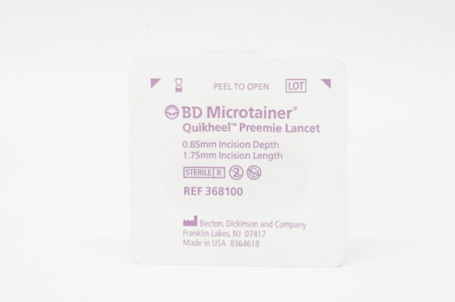 BD 368100 Microtainer Quikheel Preemie Lancet 0.85mmx1.75mm