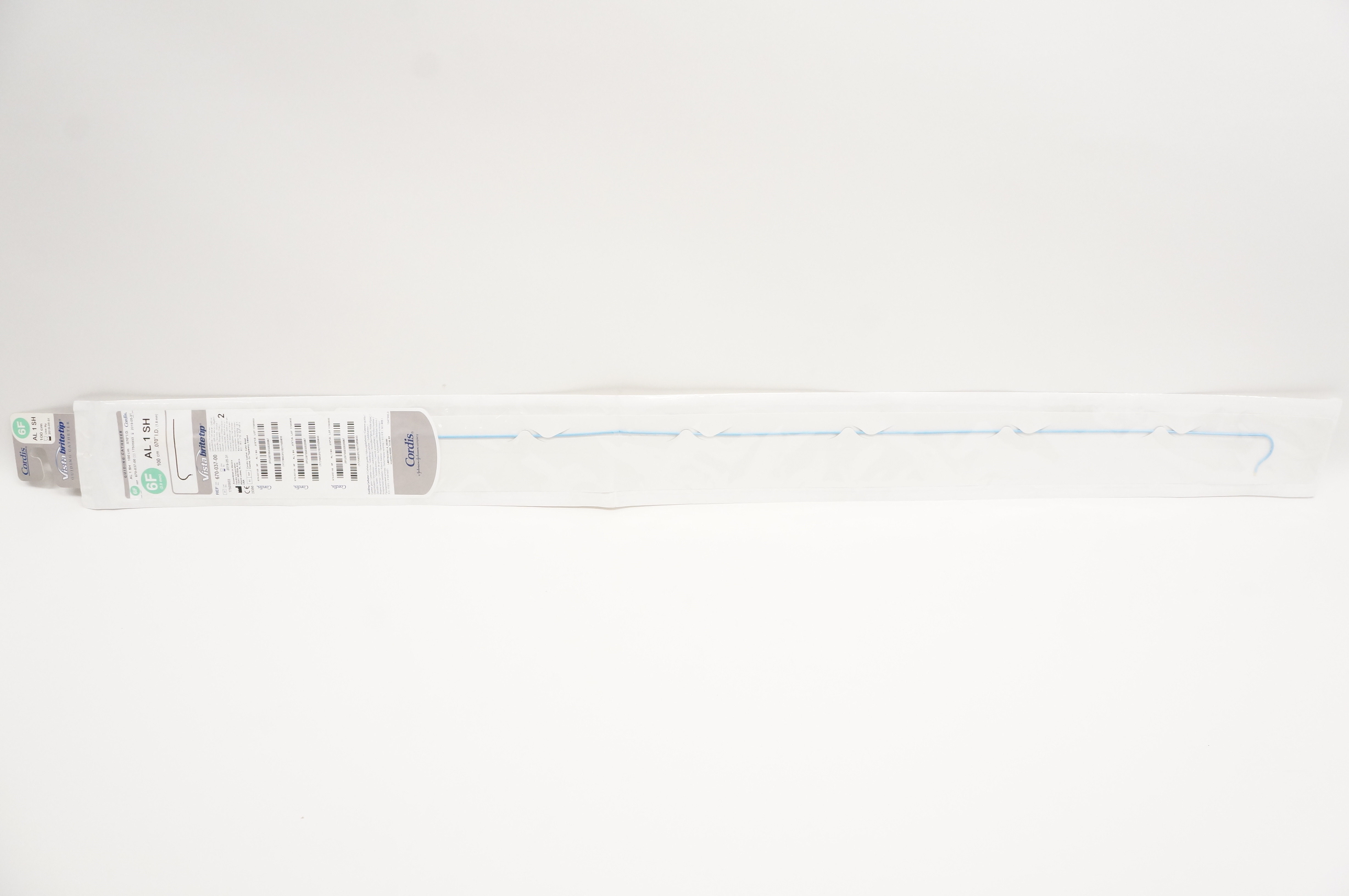 Cordis 670-037-00 VistaBriteTip Guiding Cath. AL 1 SH 6F x 100cm x 0.070inch (x)