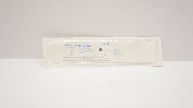 Ethicon M8720 5-0 Prolene Polypropylene Stre C-1 13mm 3/8c Taper 36inch