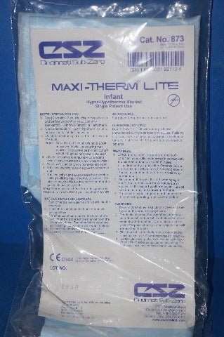 CSZ 873 Maxi-Therm Lite Infant Hyper-Hypothermia Blanket Size 12.5inch x 18inch