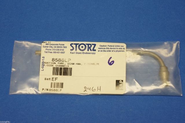 Karl Storz 8588LP Suction Tube Diameter 4mm F/8588L/N F/ Side Channels