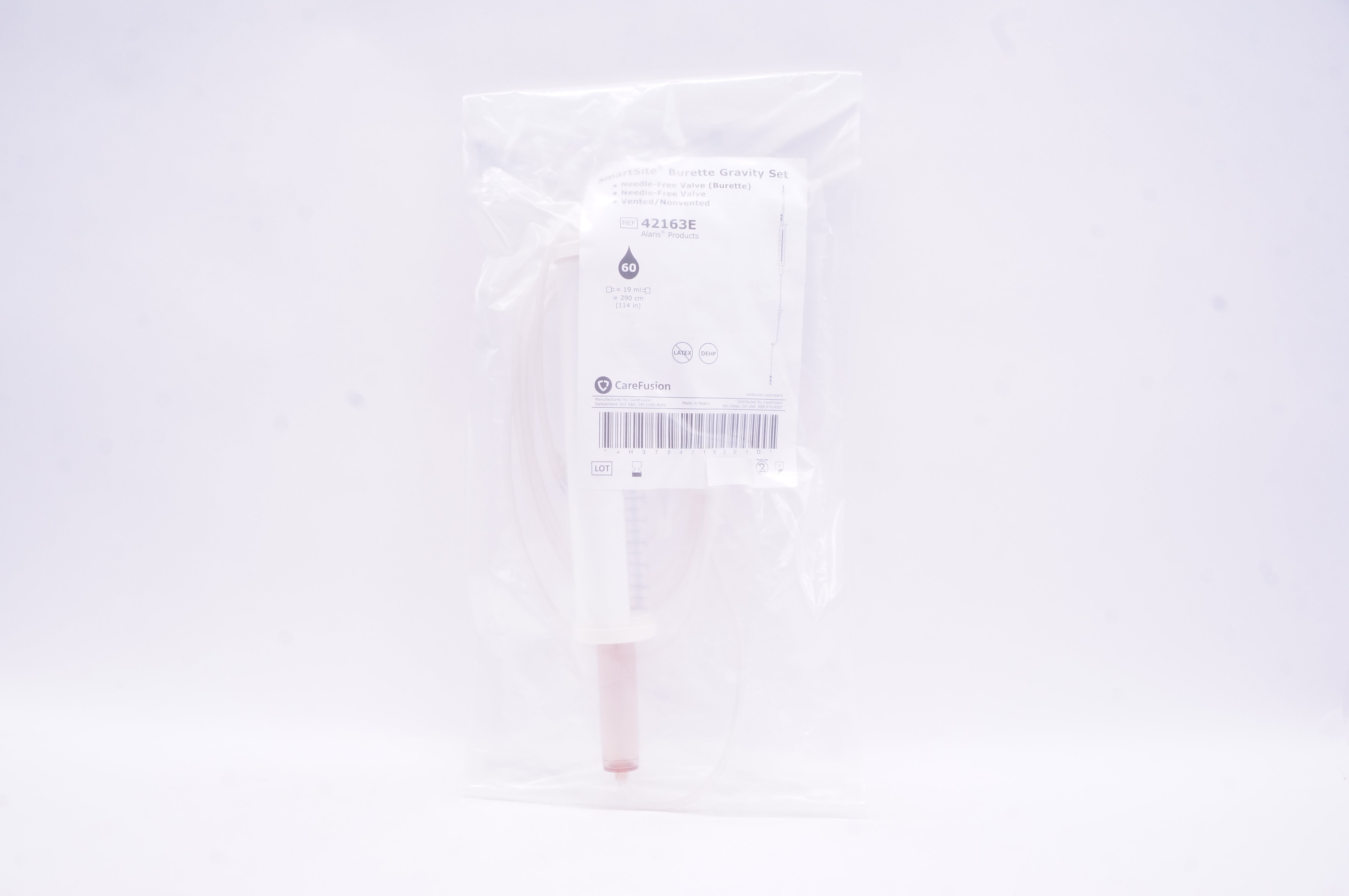 CareFusion 42163E SmartSite Alaris Burette Gravity Set 114inch x 290cm (x)