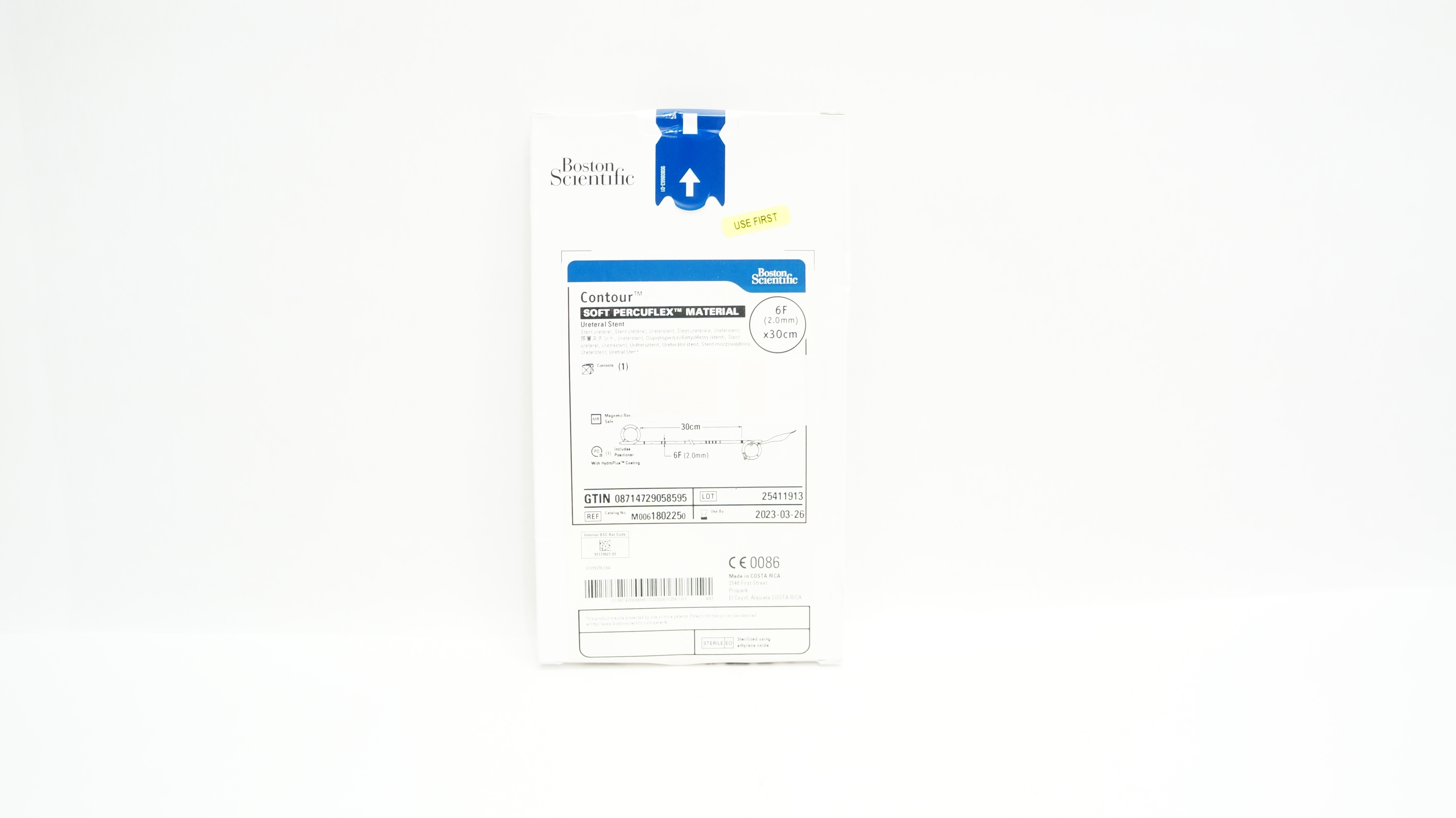 Boston Scientific M0061802250 Contour Soft Percuflex Ureteral Stnt 6F x 30cm (x)