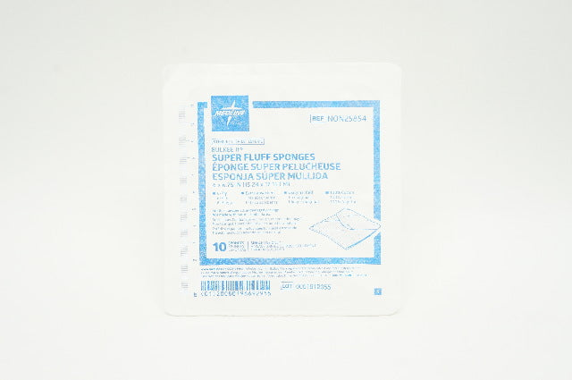 Medline NON25854 Bulkee II Super Fluff Sponges  6-Ply 6in x 6.75in ~ Box of 10