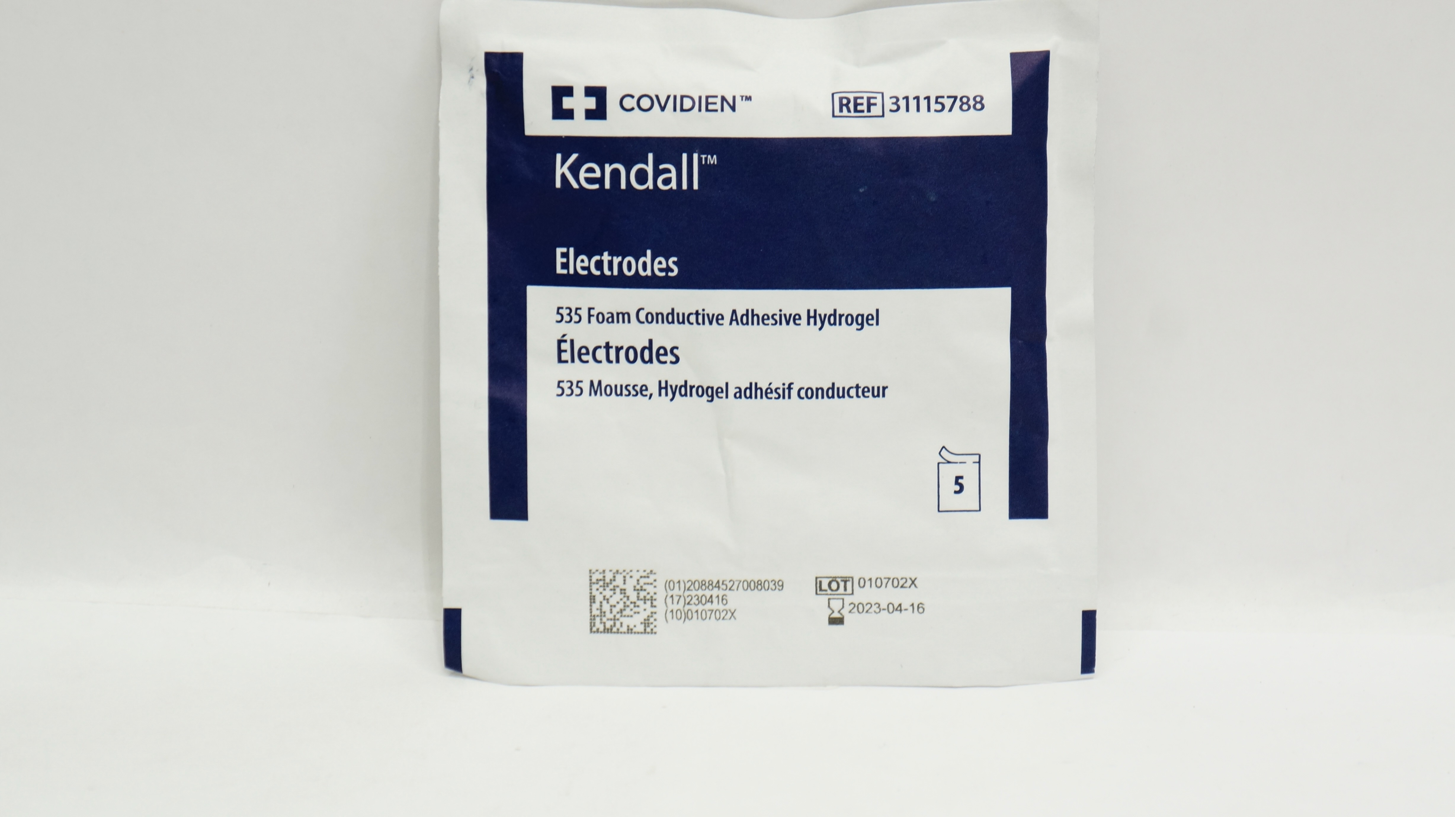Covidien 31115788 Kendall Conductive Adhesive Hydrogel Electrodes - Pack of 5