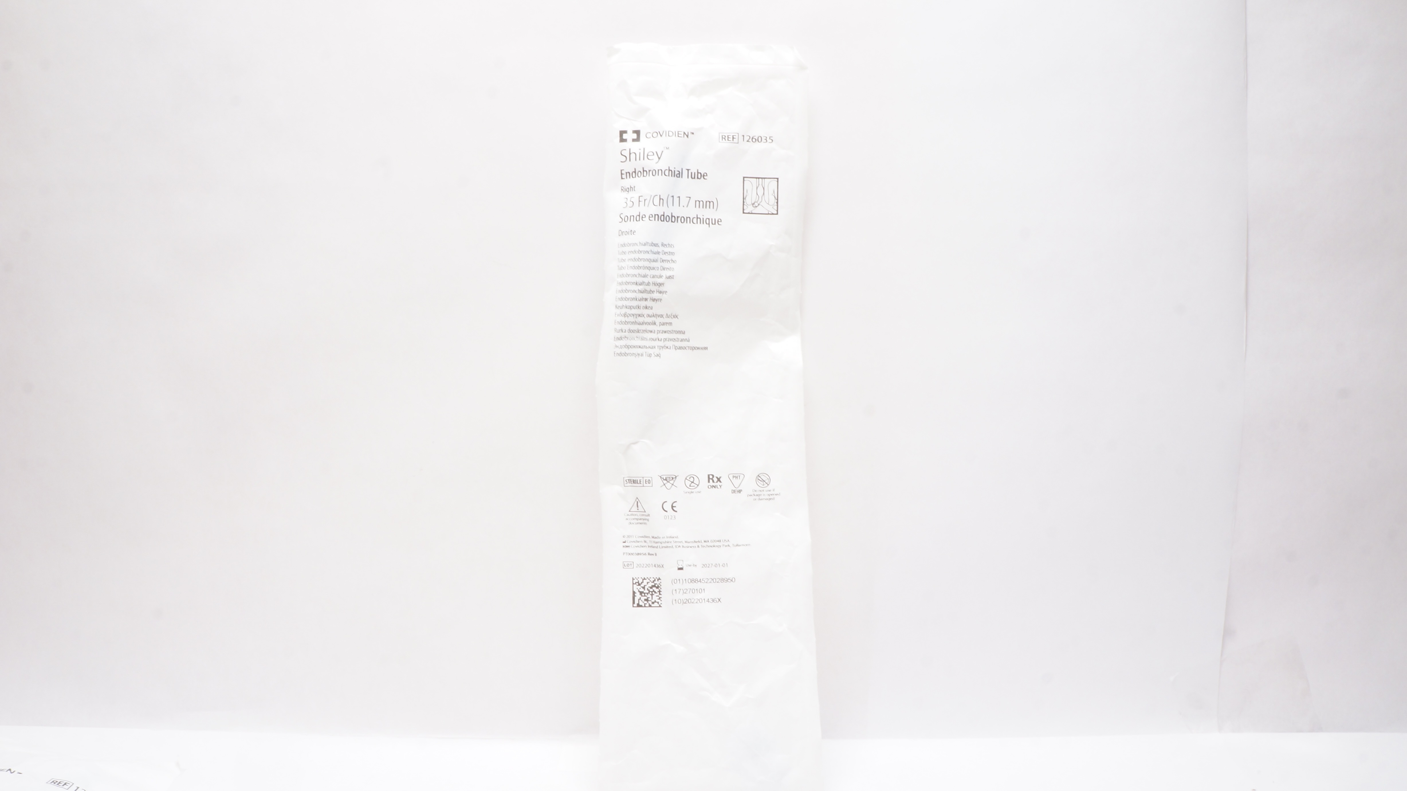 Covidien 126035 Shiley Endobronchial Tube, Right 35Fr/Ch