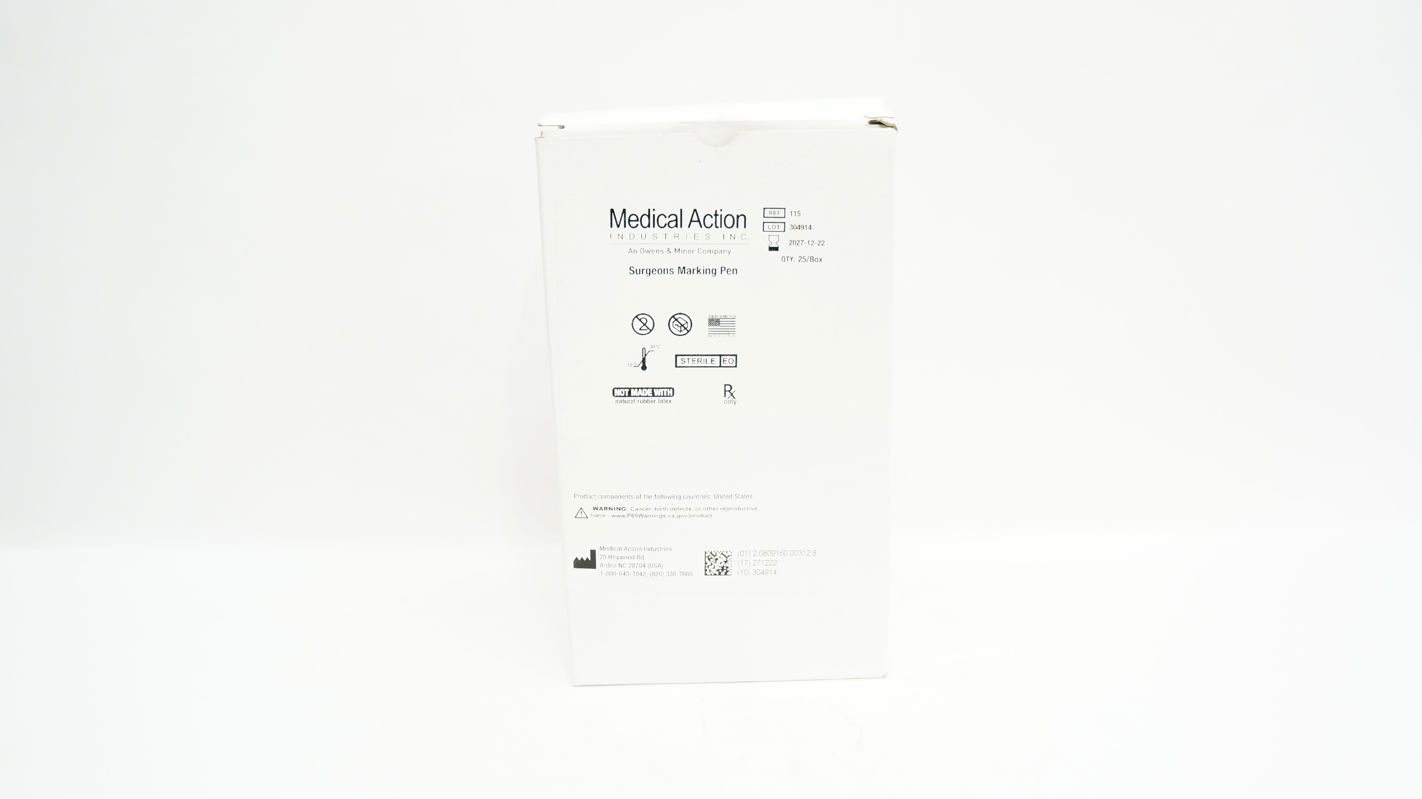 Medical Action 115 Surgeons Marking Pen - Box of 25