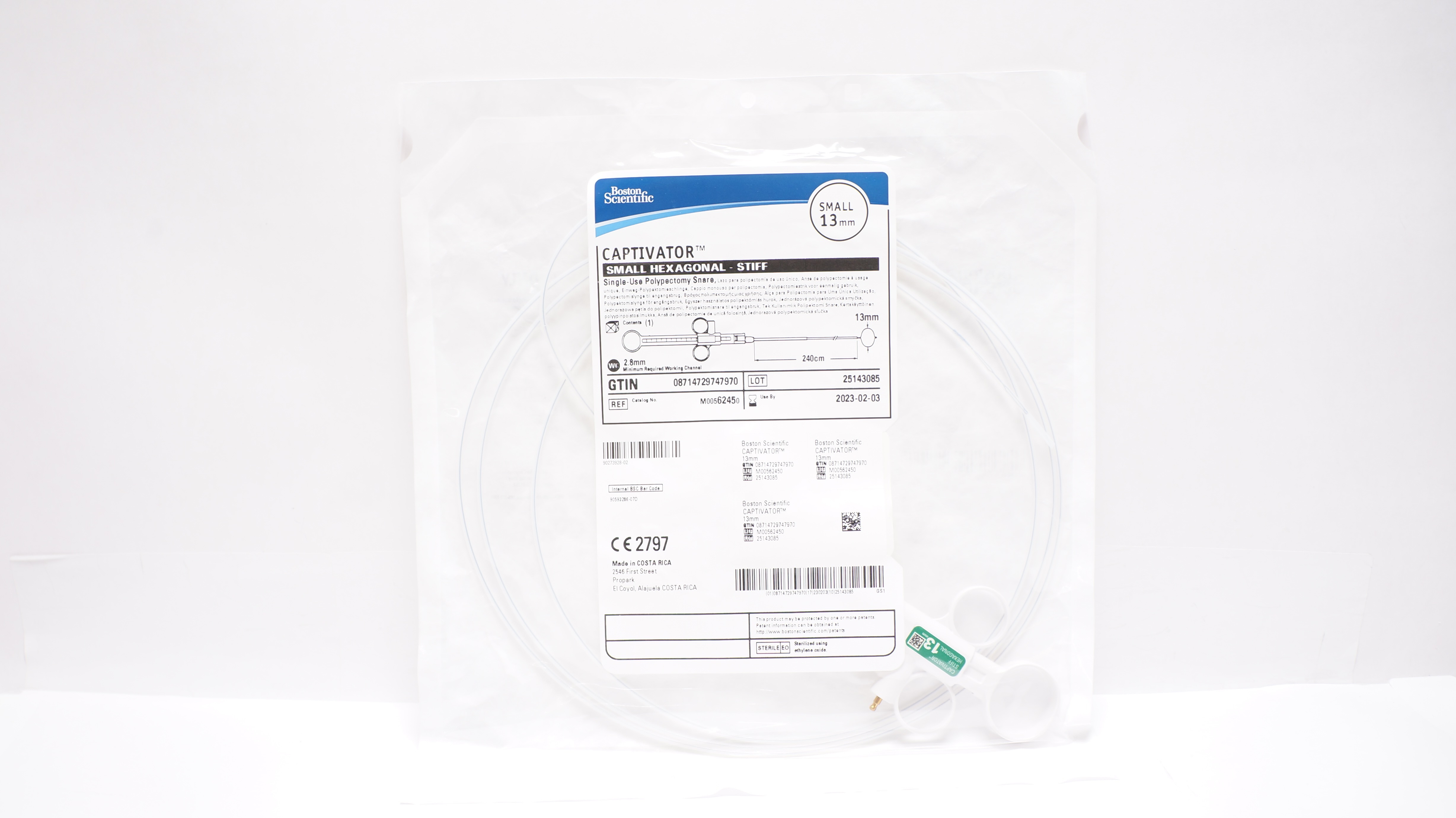 Boston Scientific 6245 Captivator Small Hexagonal - Stiff 13mm (x)