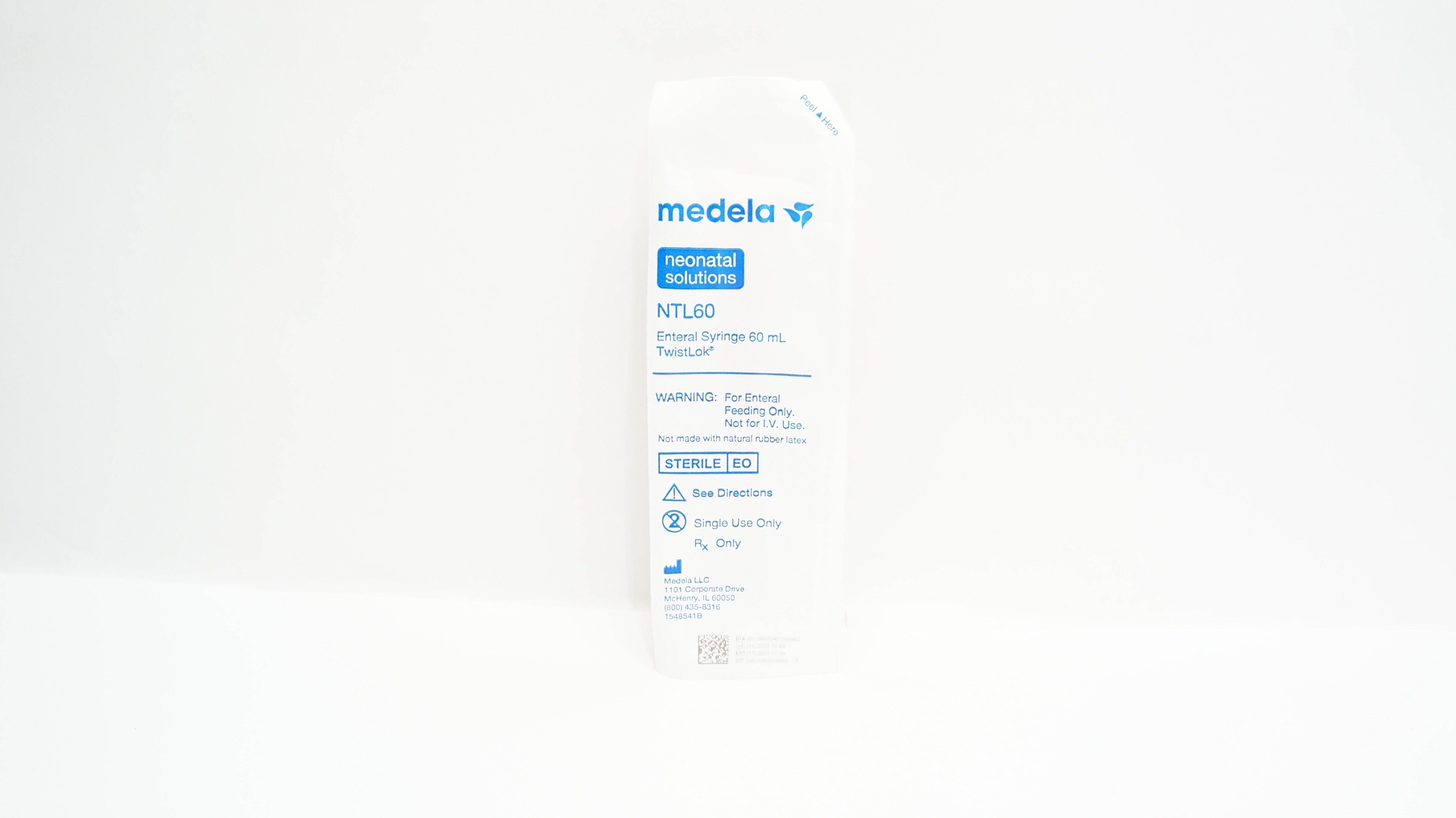 Medela NTL60 Neonatal Solution Enteral Syringe 60mL TwistLok
